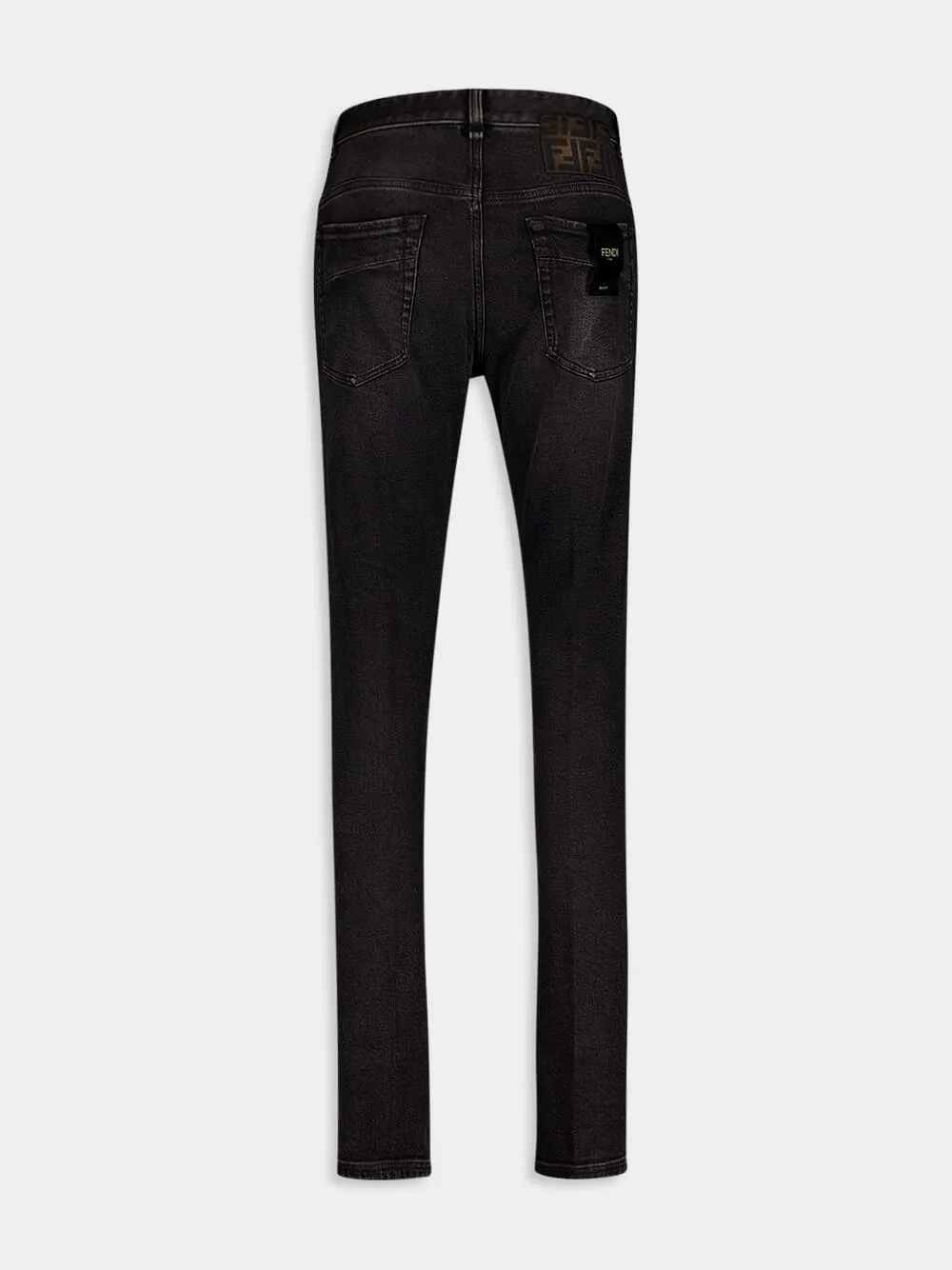 Logo Patch Stretch Jeans