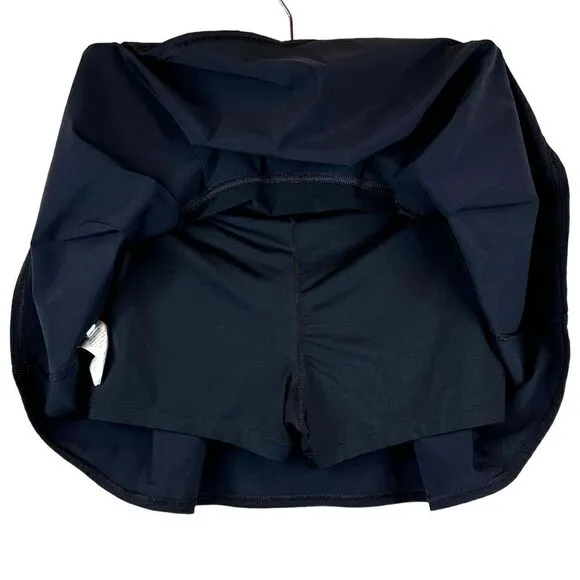 LOLE Justine Black Tennis Skirt in Solid Black Size Small