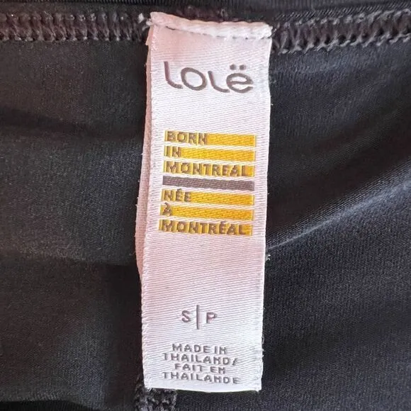 LOLE Justine Black Tennis Skirt in Solid Black Size Small