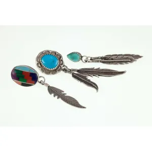 Lot of 3 Sterling Silver Dangle Navajo Single Earrings