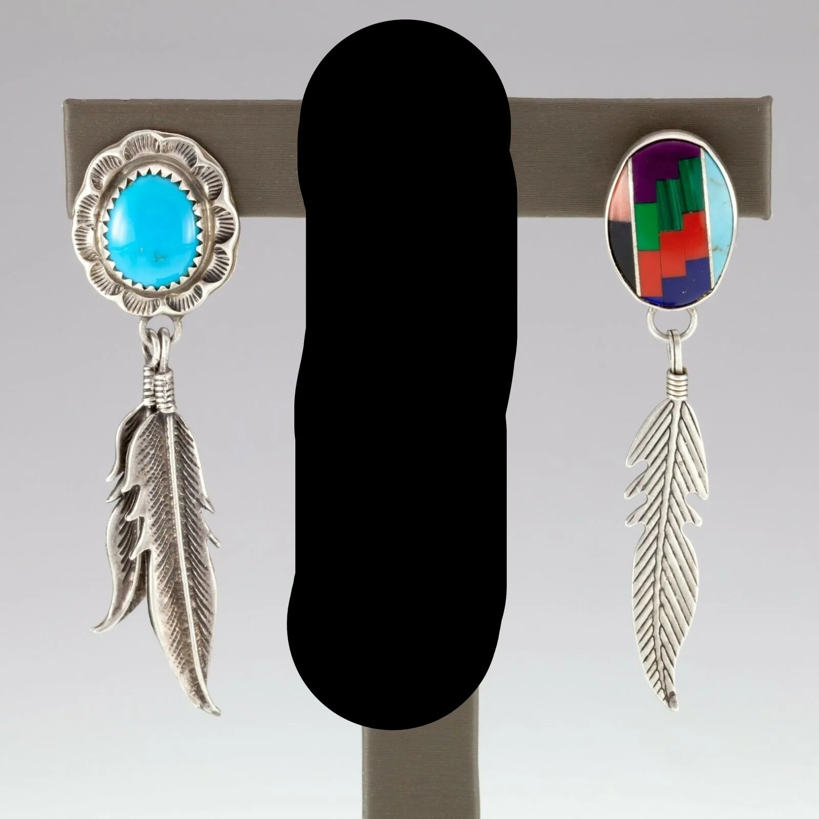Lot of 3 Sterling Silver Dangle Navajo Single Earrings
