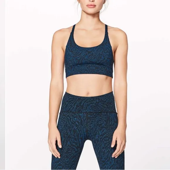 Lululemon Athletica Train Times Bra Pulse Capri Black / Black