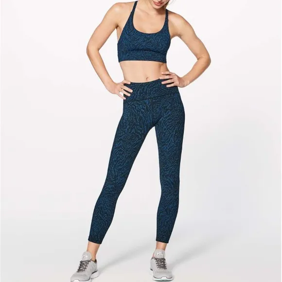 Lululemon Athletica Train Times Bra Pulse Capri Black / Black