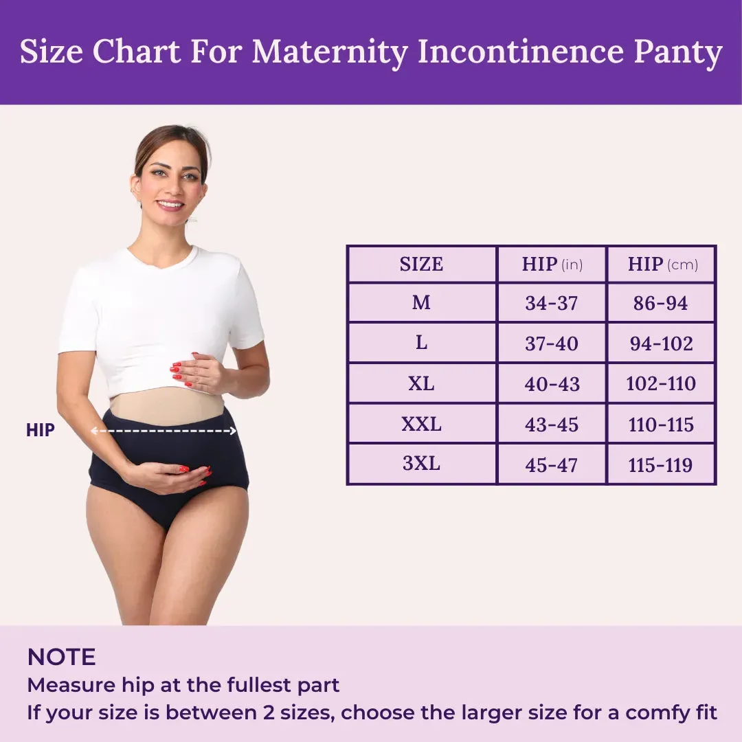 Maternity Incontinence Panties | 3-Layer Leakproof | 3-Pack
