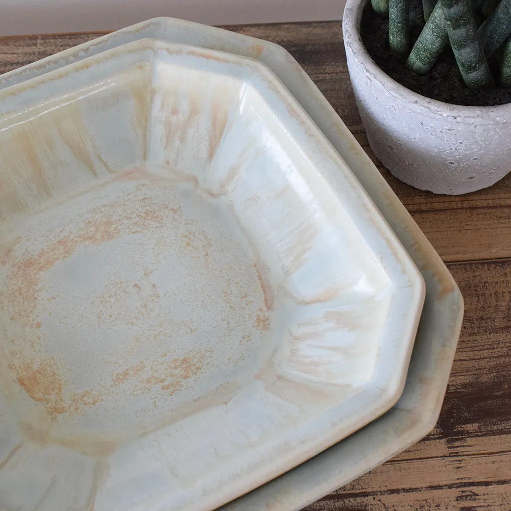 Medium Octagonal Bowl Opal