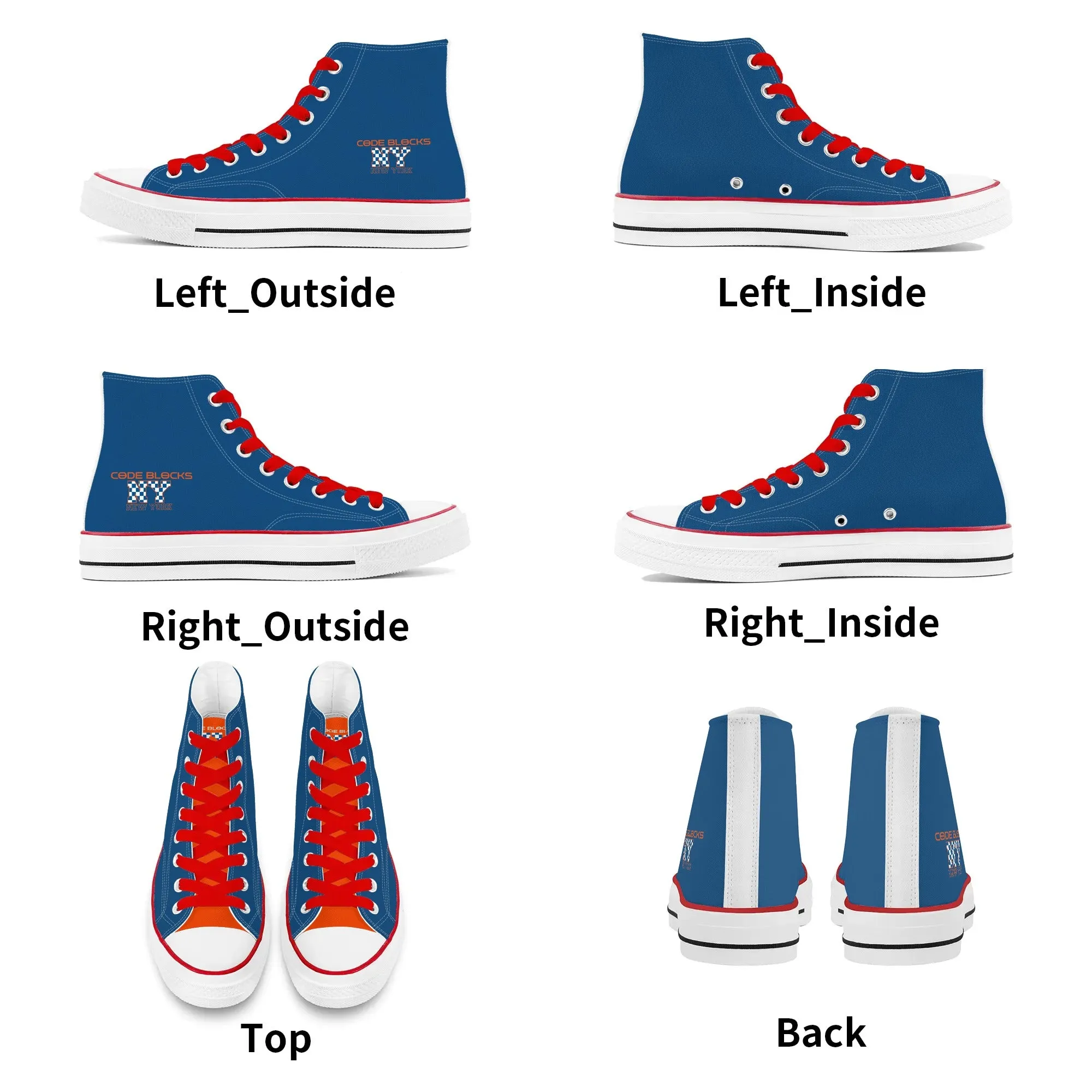 Mens Classic High Top Canvas Shoes