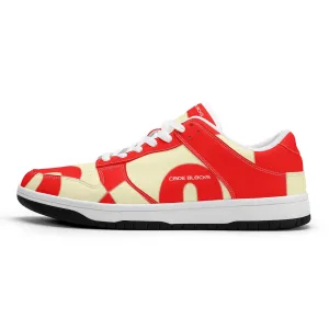 Mens Dunk Stylish Low Top Leather Sneakers