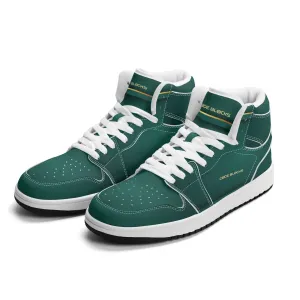 Mens Premium High Top Leather Sneakers