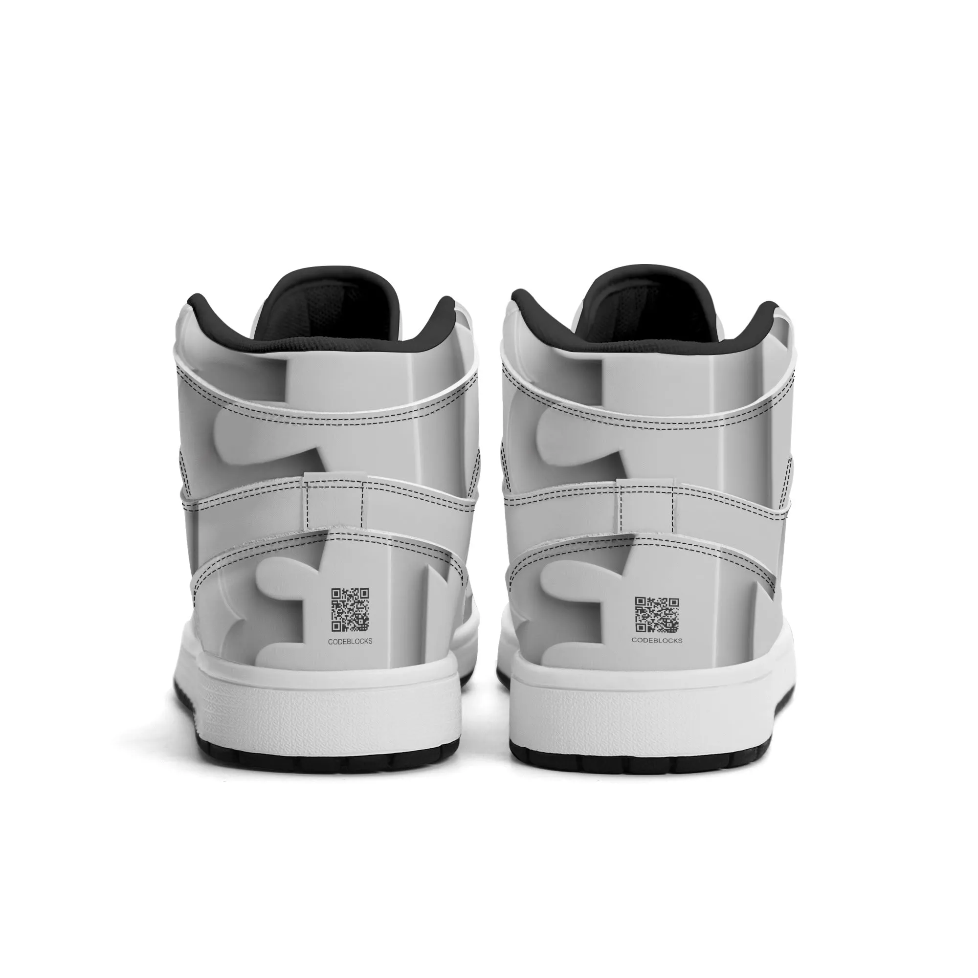 Mens Premium High Top Leather Sneakers