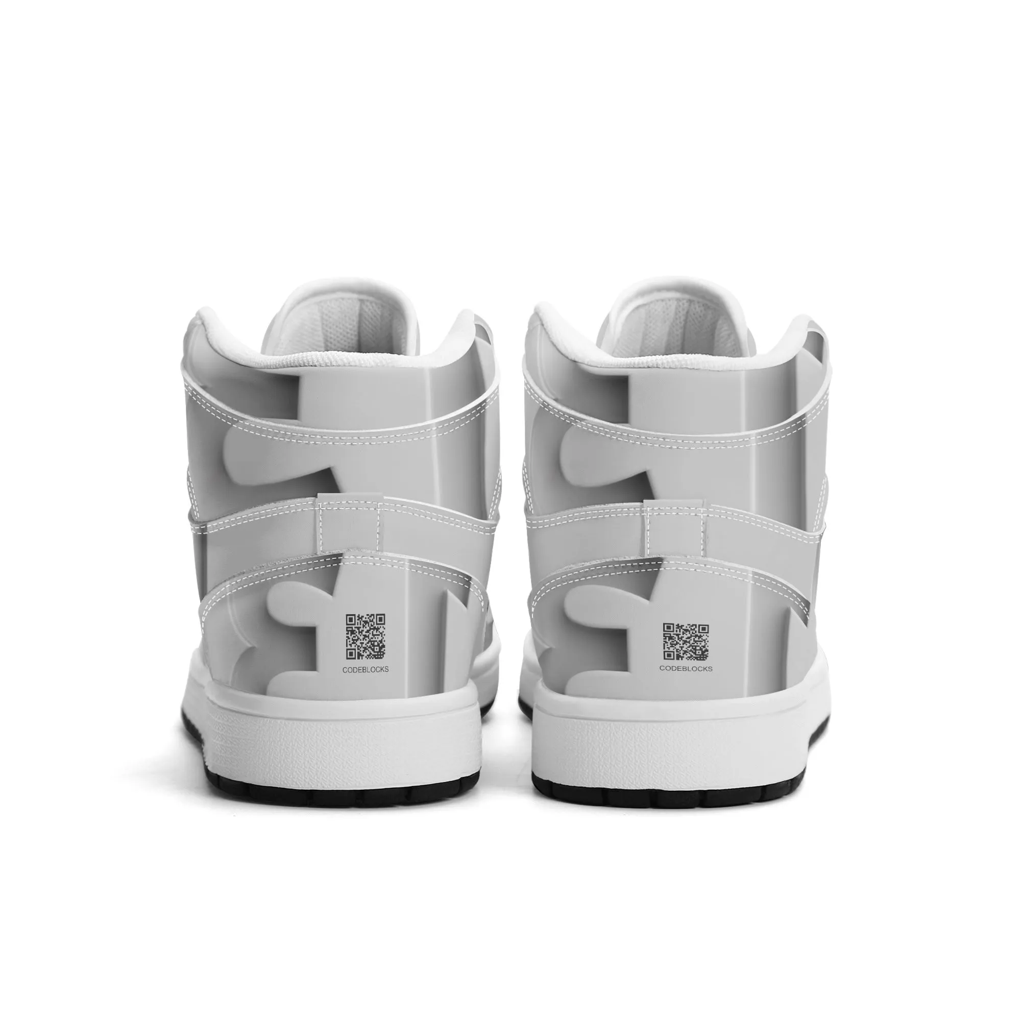 Mens Premium High Top Leather Sneakers