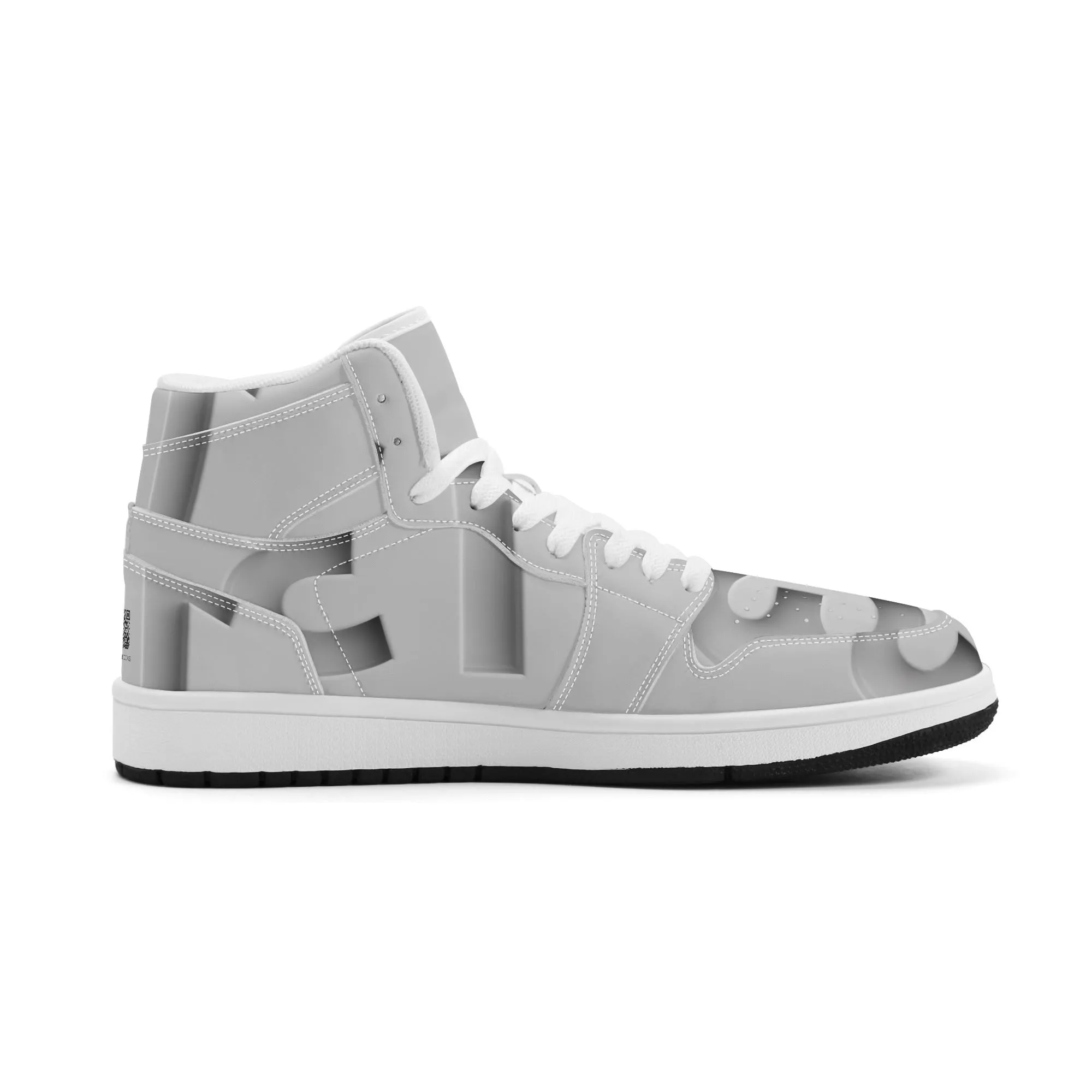 Mens Premium High Top Leather Sneakers