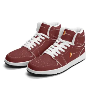 Mens Premium High Top Leather Sneakers