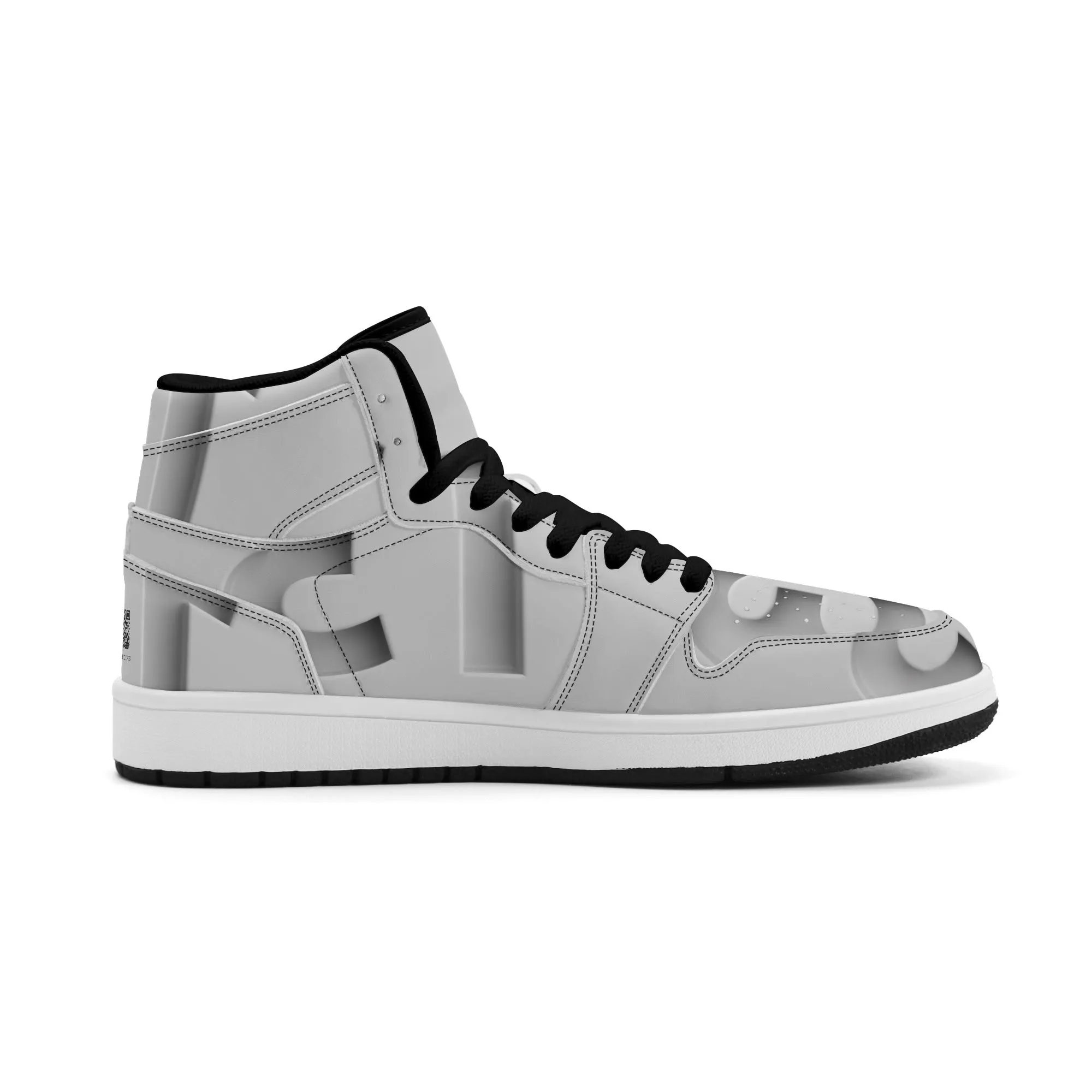 Mens Premium High Top Leather Sneakers