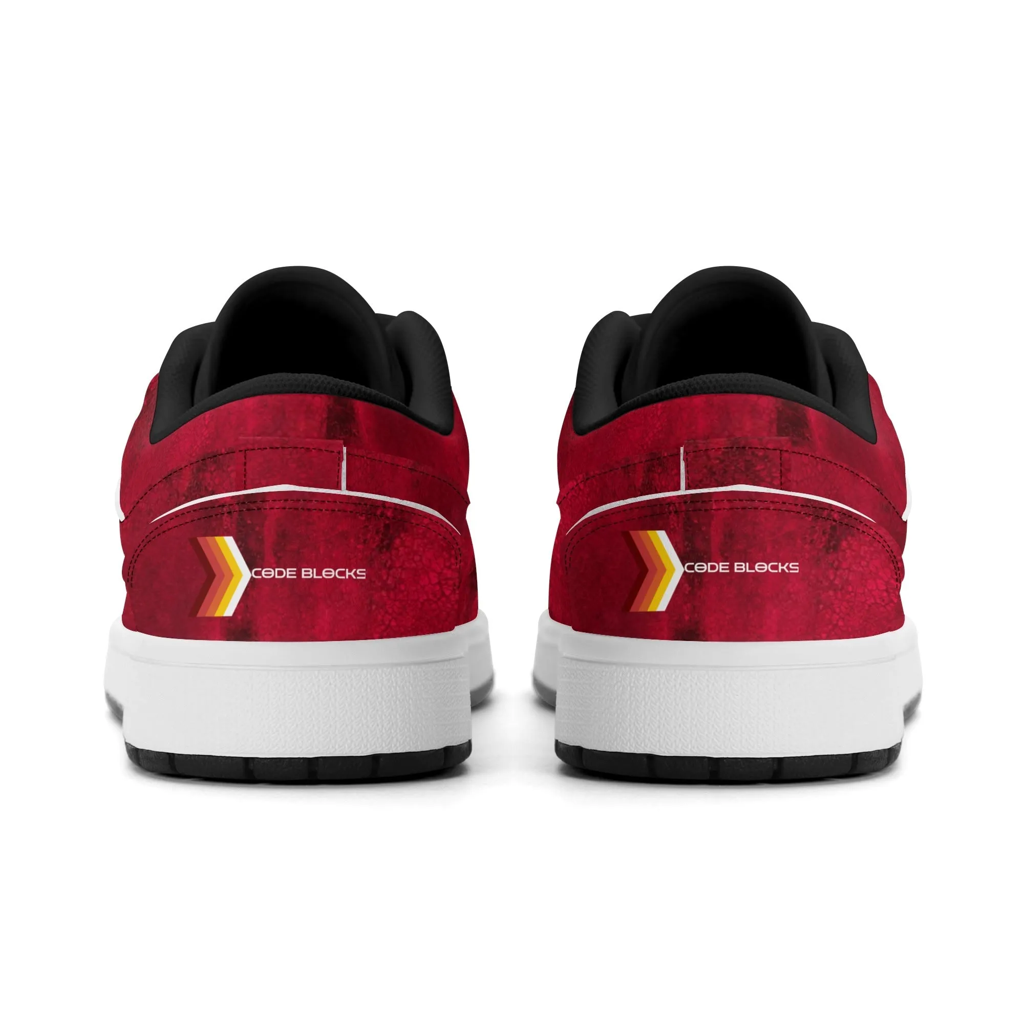 Mens Premium PU Leather Low Top Sneakers-V2
