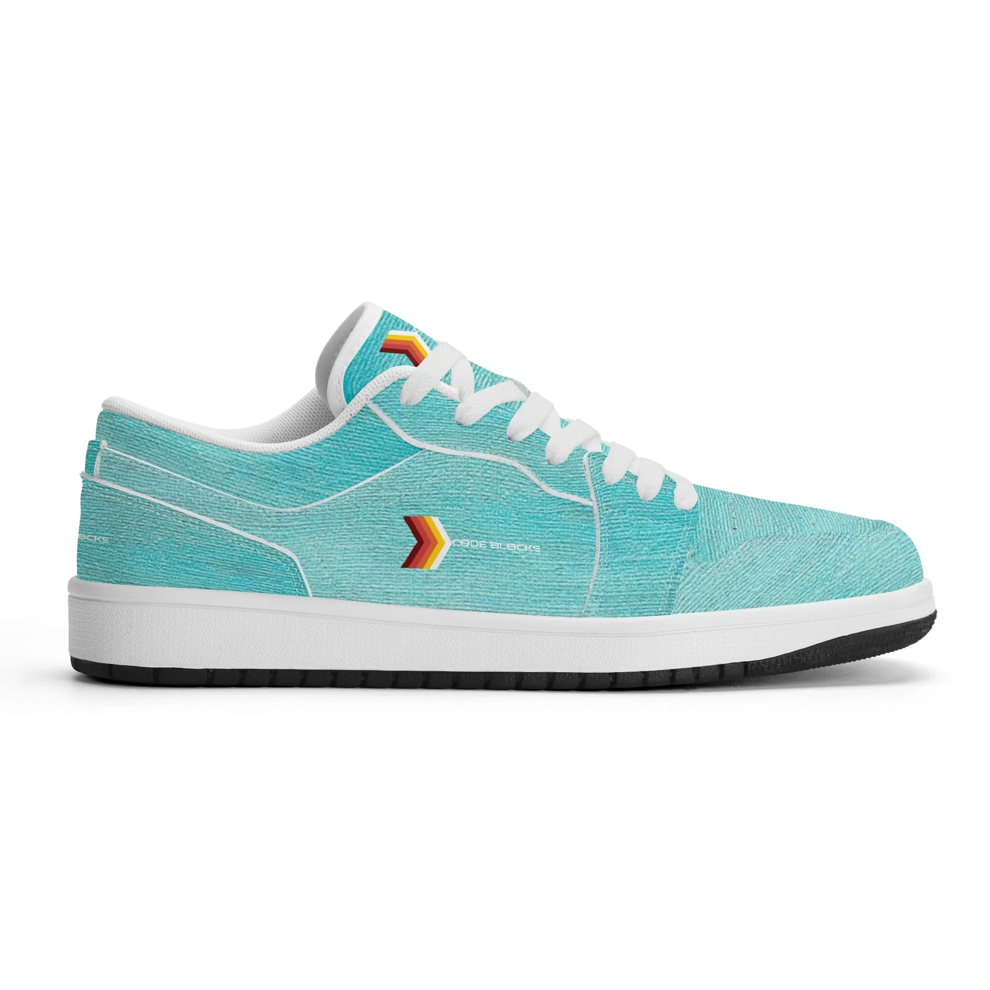 Mens Premium PU Leather Low Top Sneakers-V2