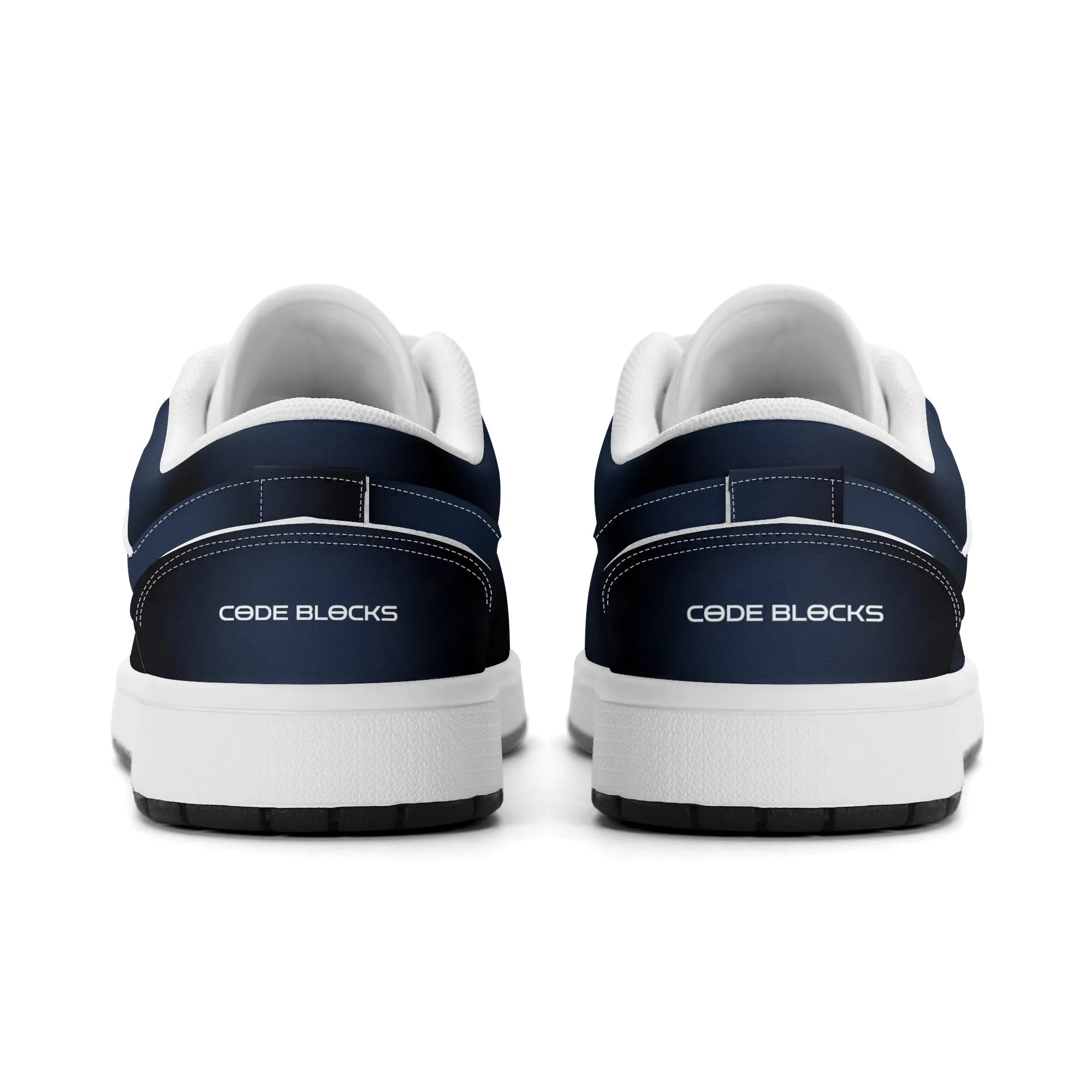 Mens Premium PU Leather Low Top Sneakers-V2