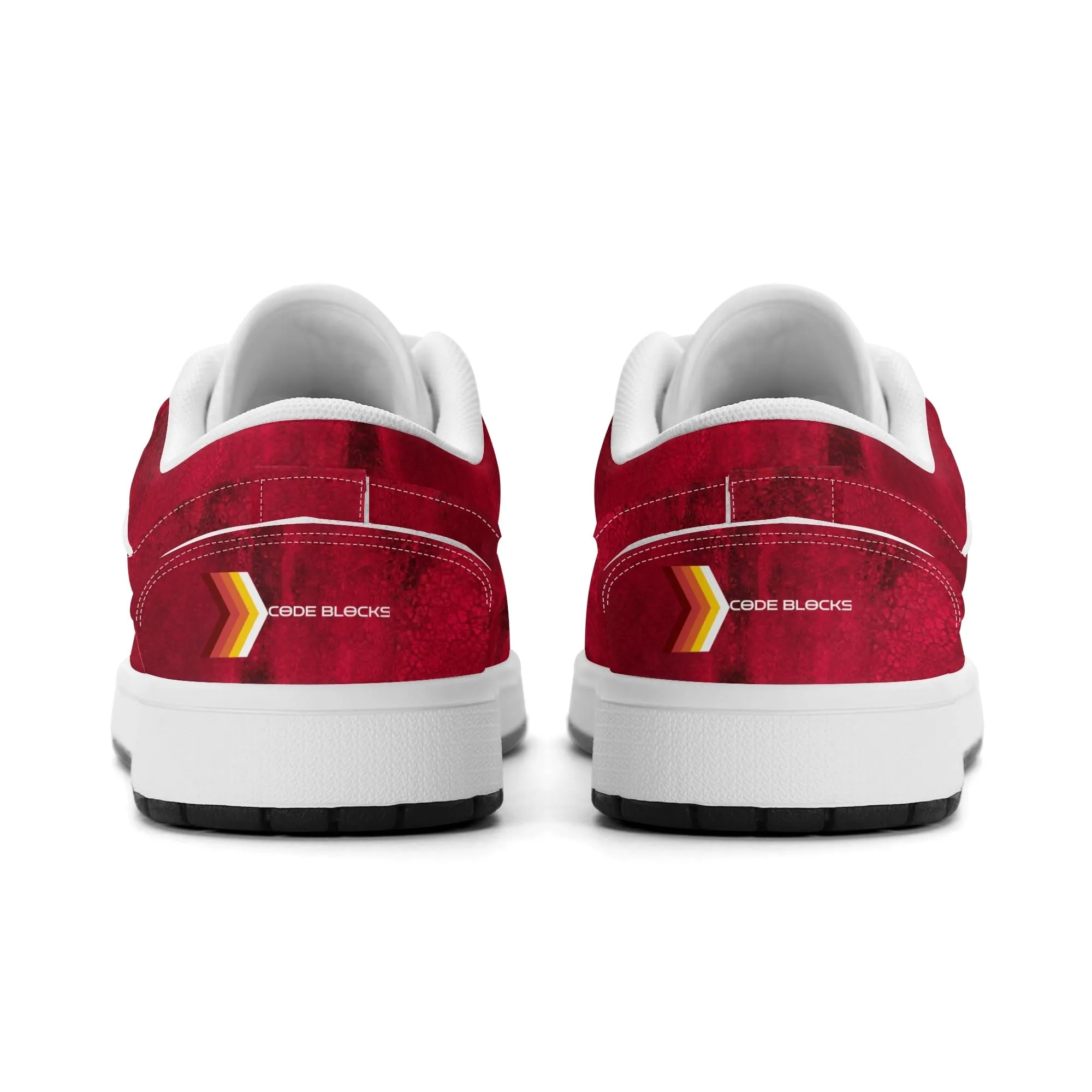 Mens Premium PU Leather Low Top Sneakers-V2