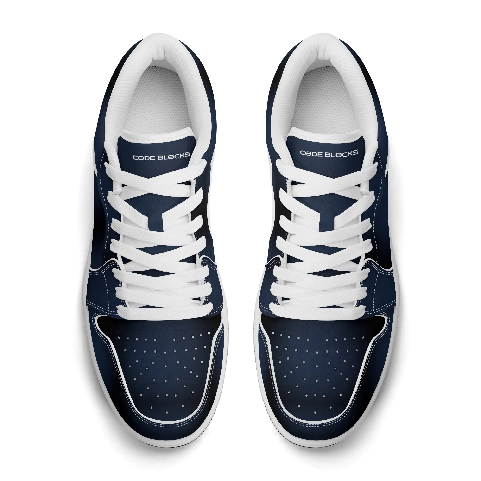 Mens Premium PU Leather Low Top Sneakers-V2