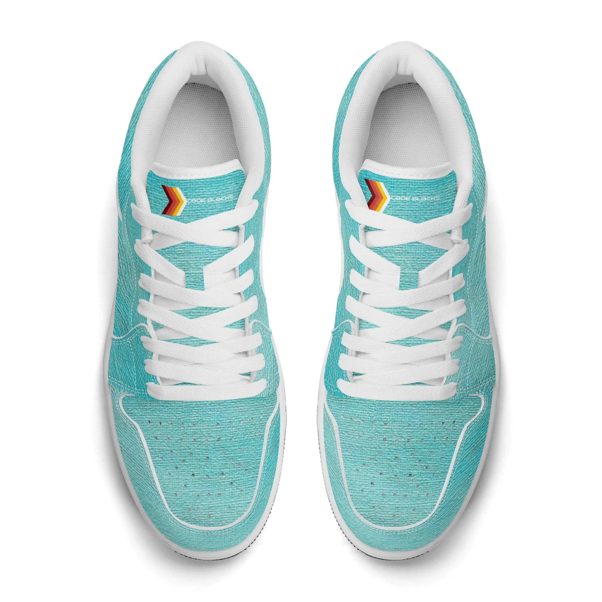 Mens Premium PU Leather Low Top Sneakers-V2