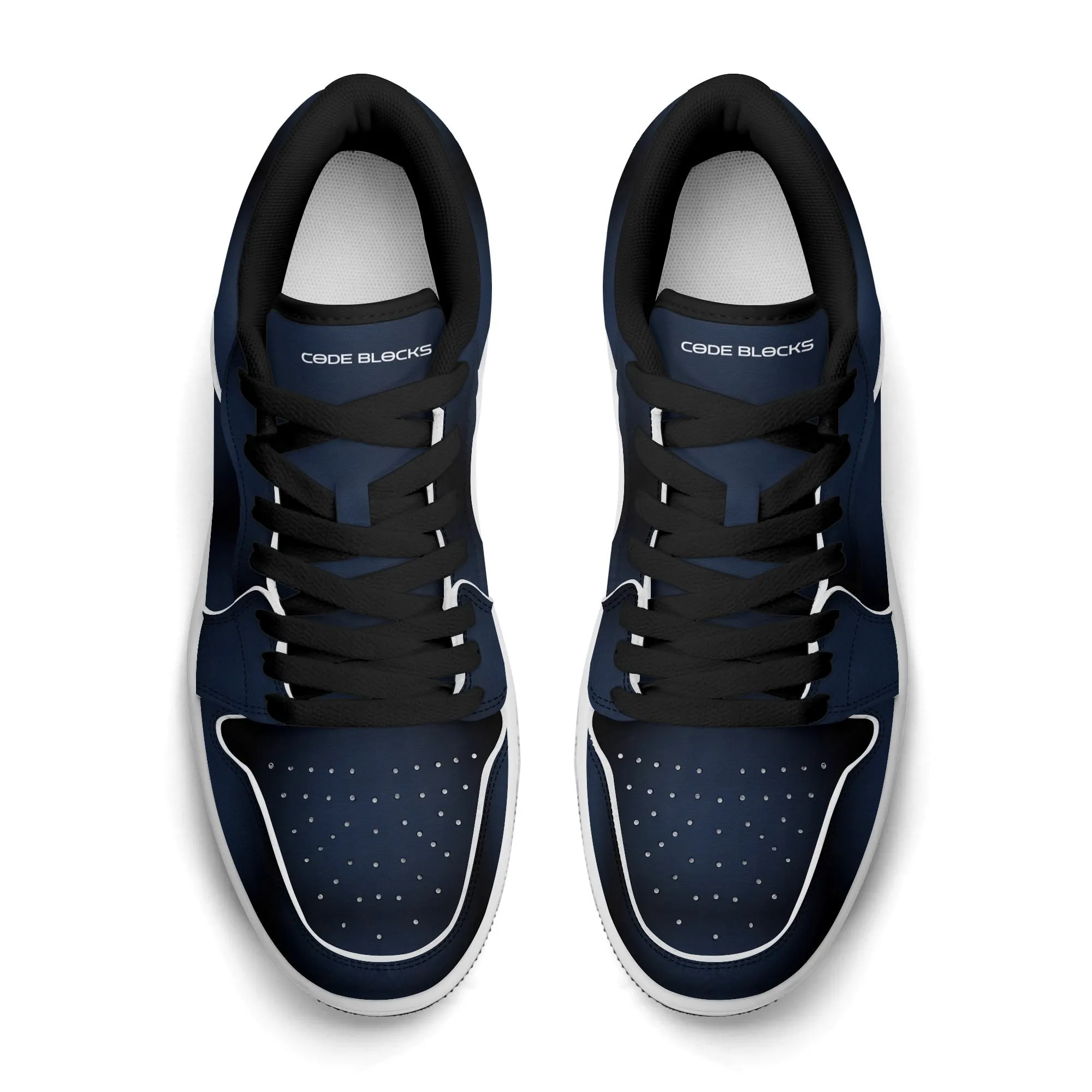 Mens Premium PU Leather Low Top Sneakers-V2