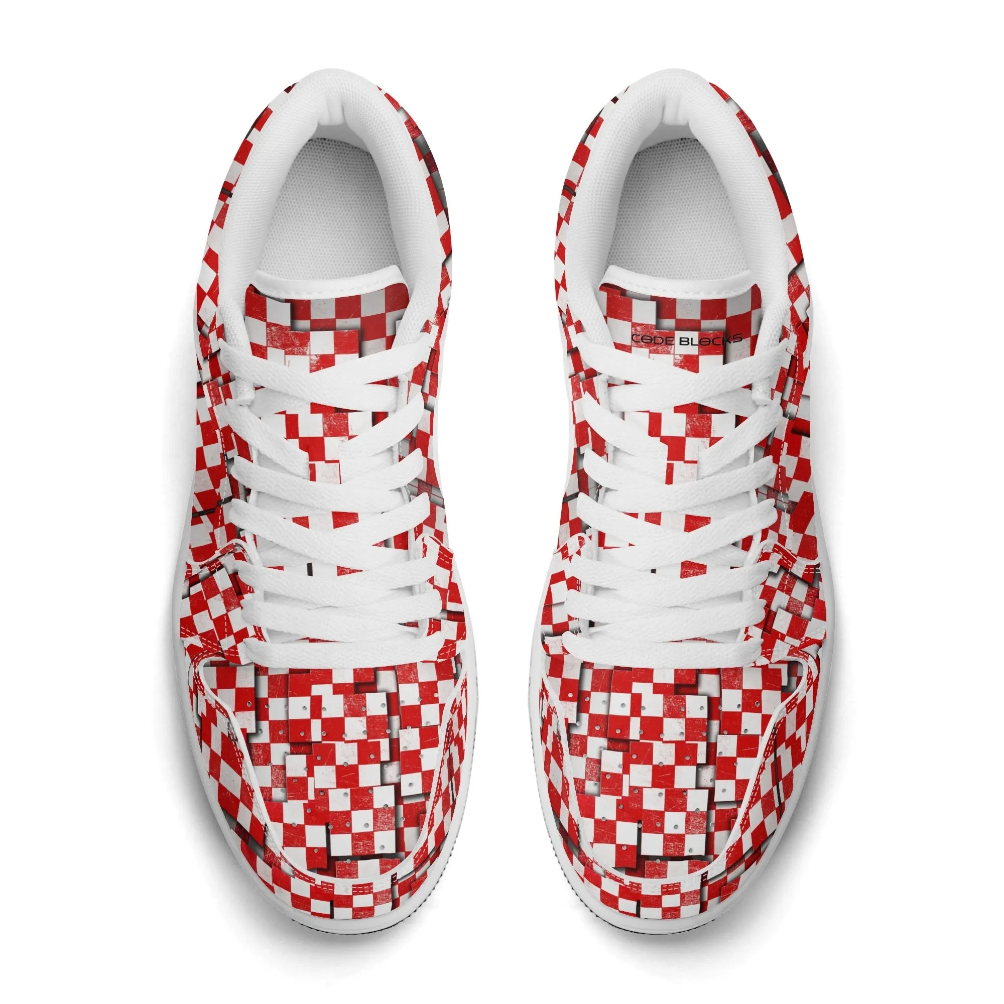 Mens Premium PU Leather Low Top Sneakers-V2