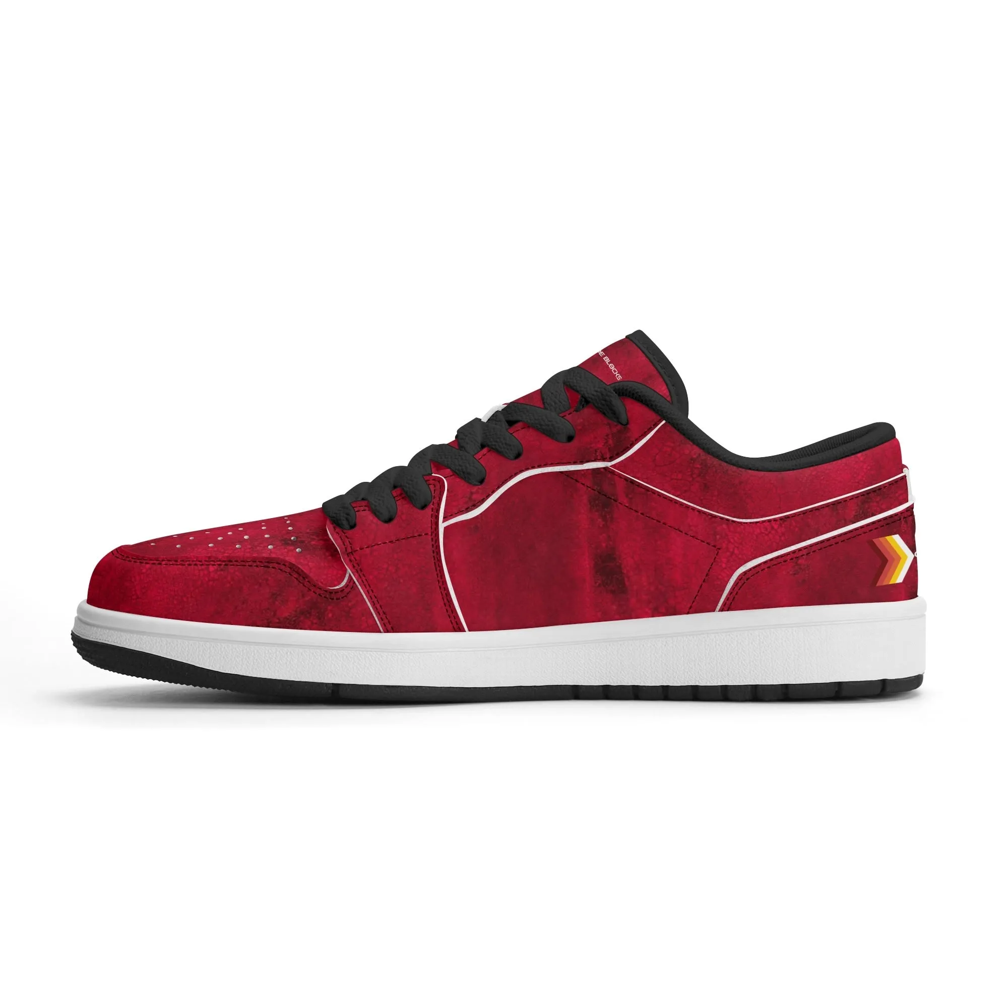 Mens Premium PU Leather Low Top Sneakers-V2
