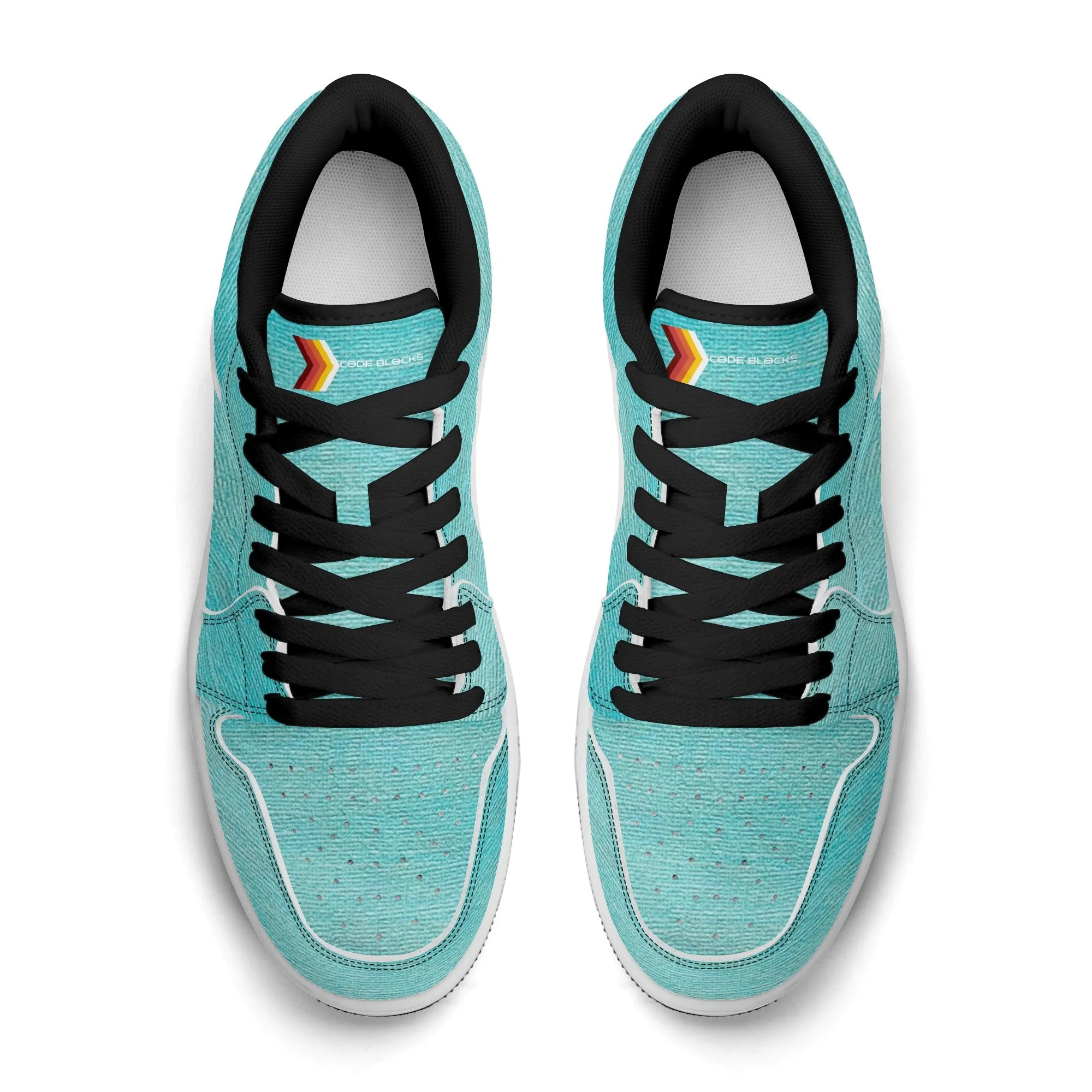 Mens Premium PU Leather Low Top Sneakers-V2
