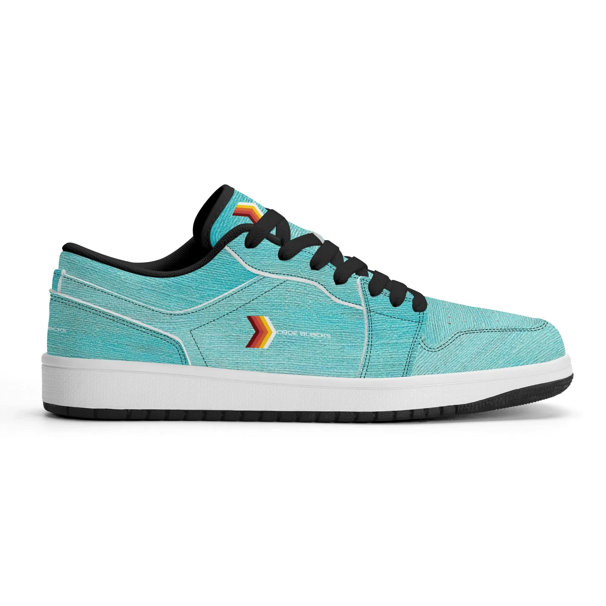 Mens Premium PU Leather Low Top Sneakers-V2