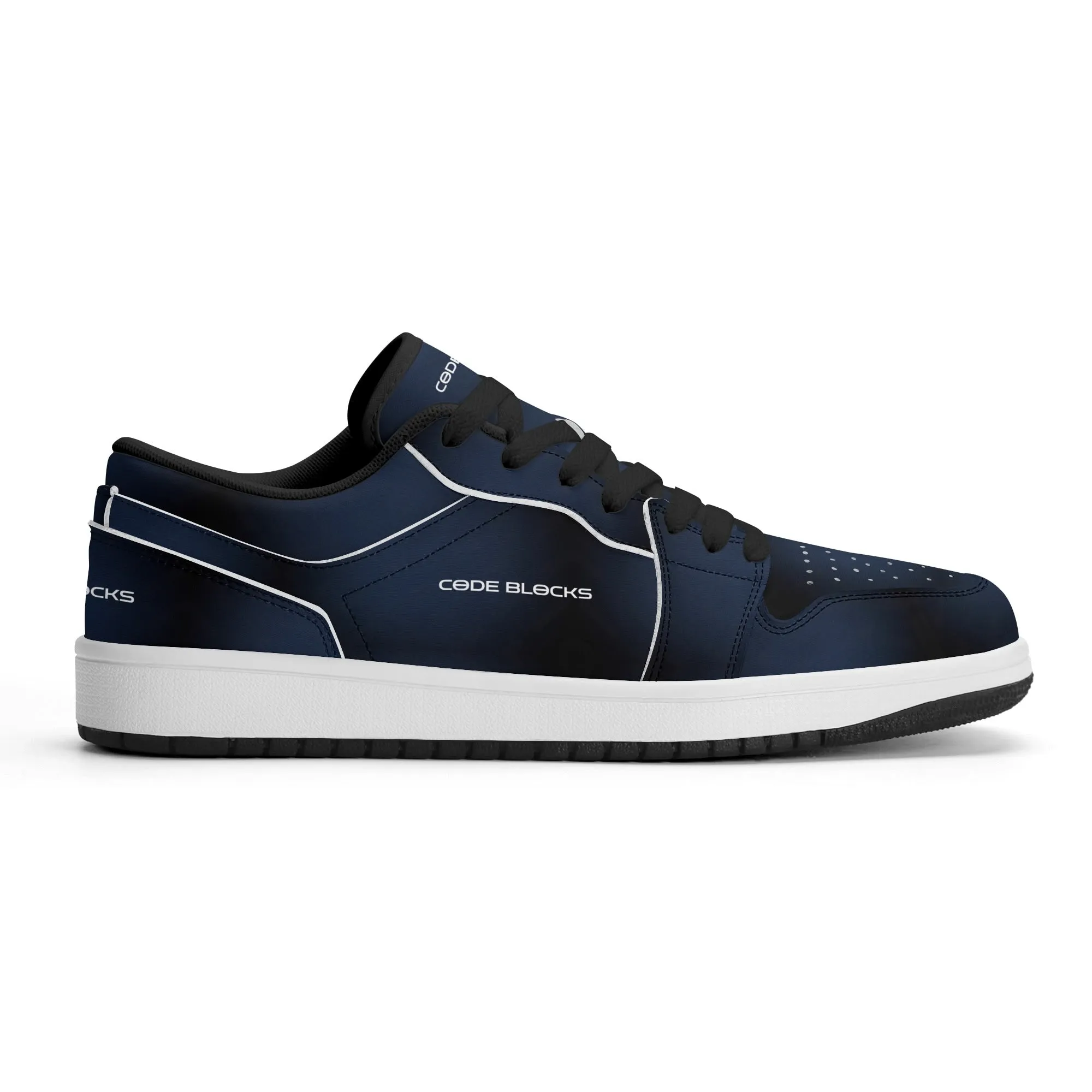 Mens Premium PU Leather Low Top Sneakers-V2