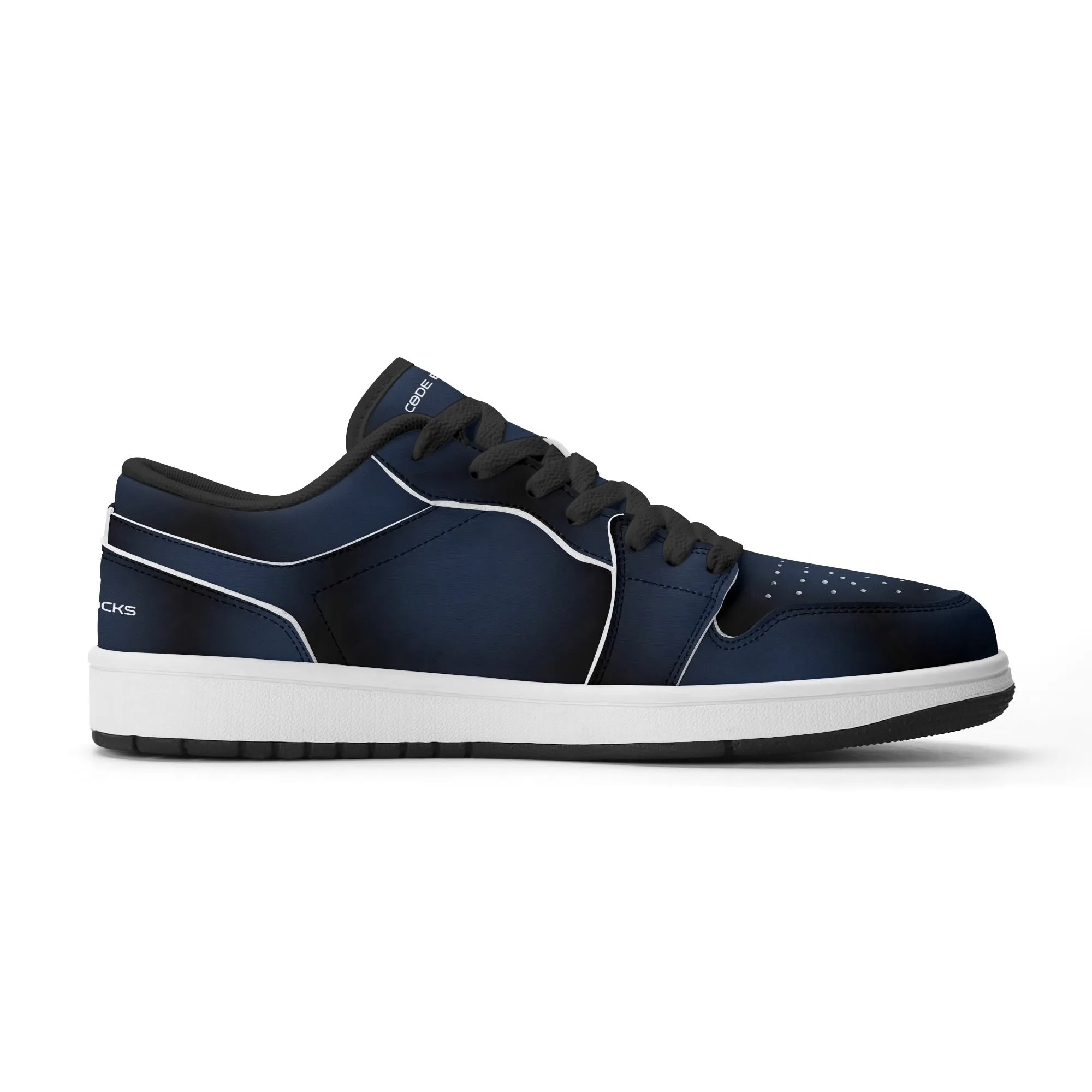 Mens Premium PU Leather Low Top Sneakers-V2