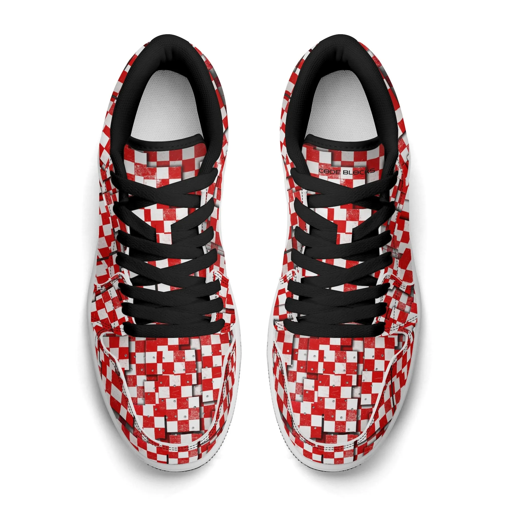 Mens Premium PU Leather Low Top Sneakers-V2