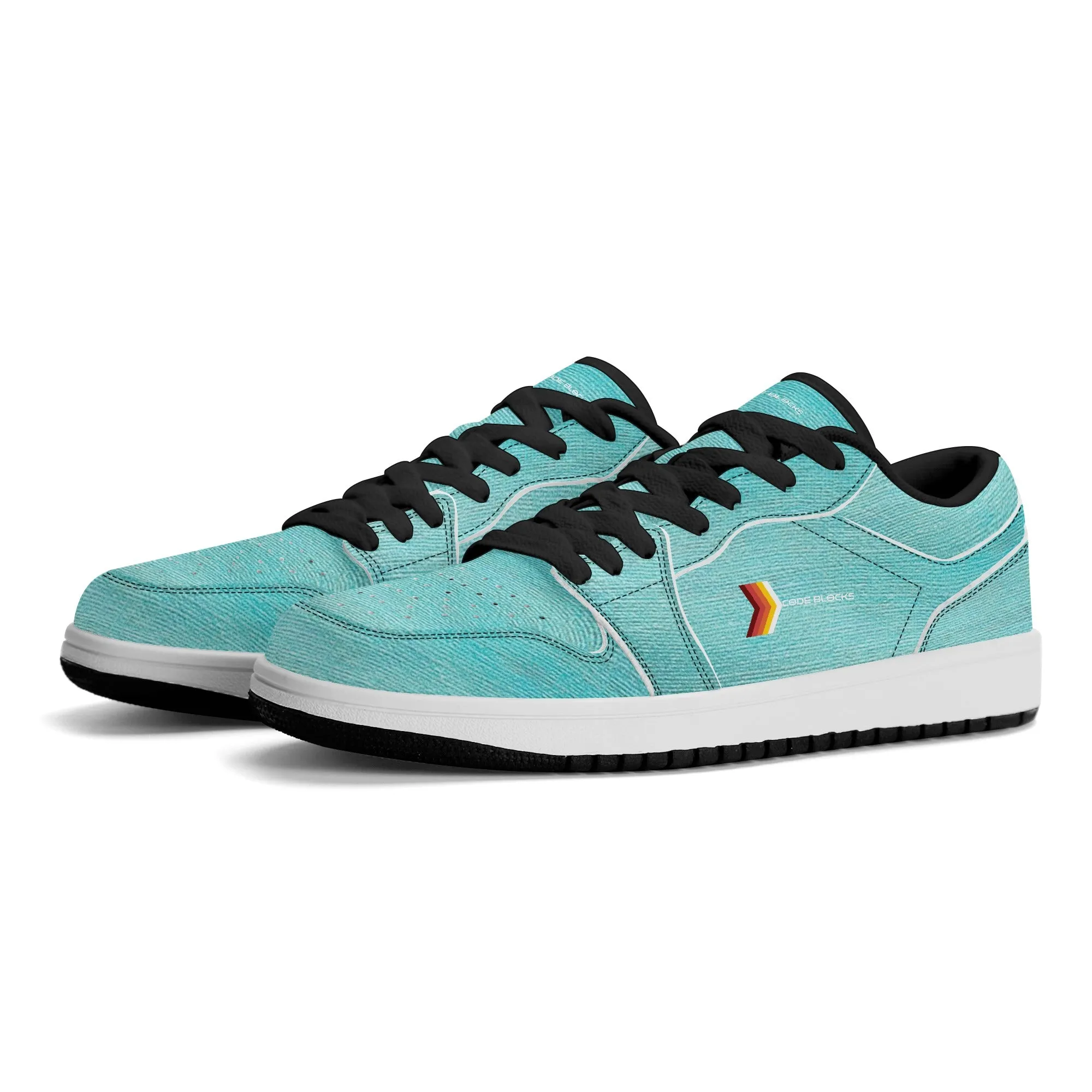 Mens Premium PU Leather Low Top Sneakers-V2