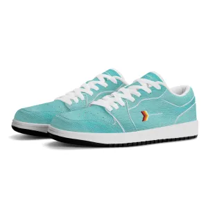 Mens Premium PU Leather Low Top Sneakers-V2