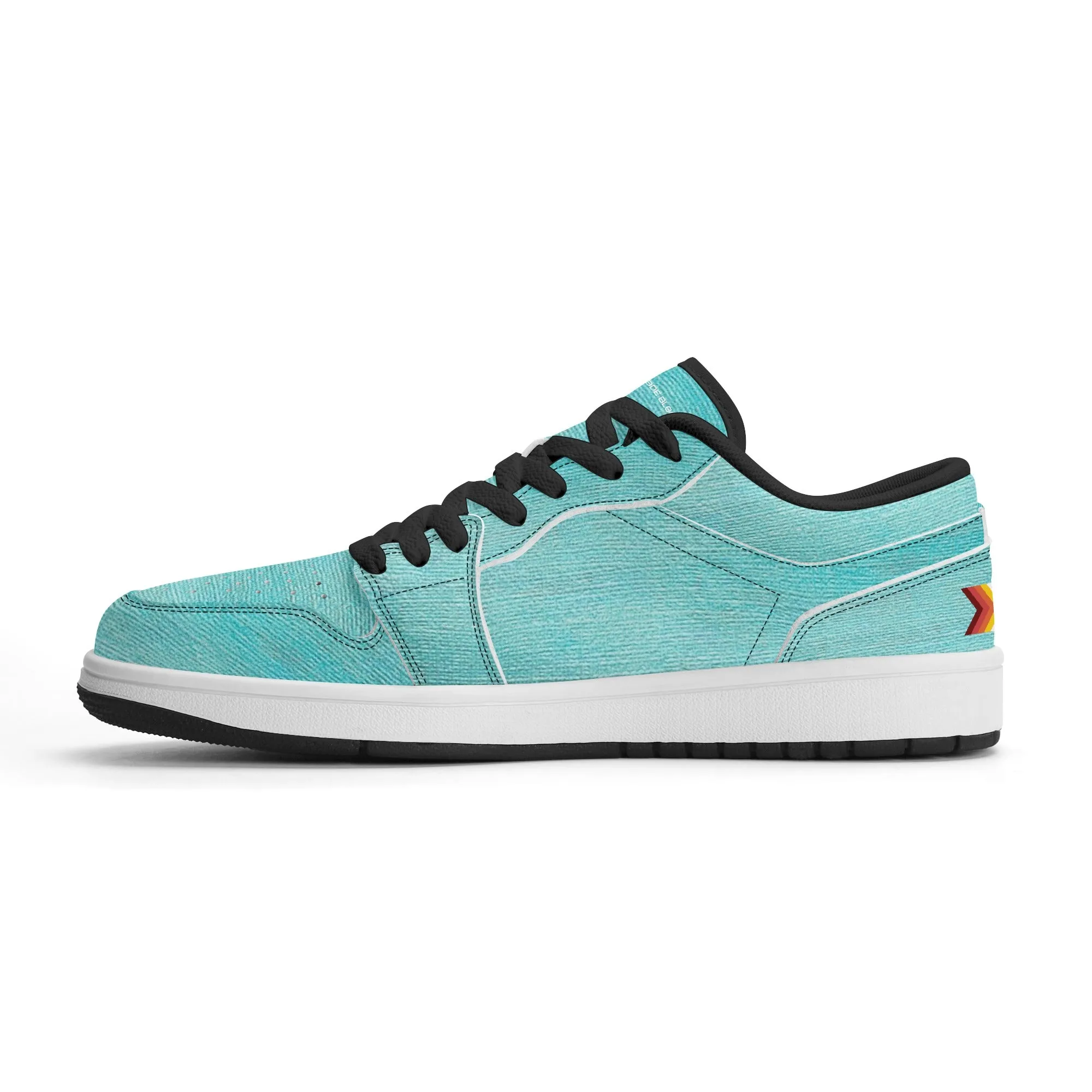 Mens Premium PU Leather Low Top Sneakers-V2