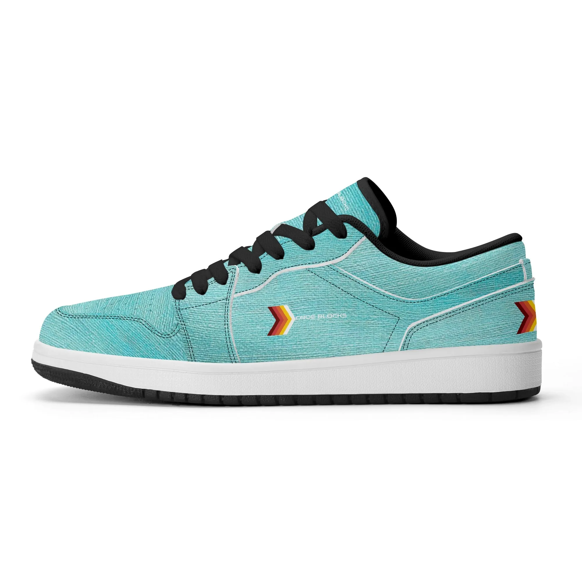 Mens Premium PU Leather Low Top Sneakers-V2