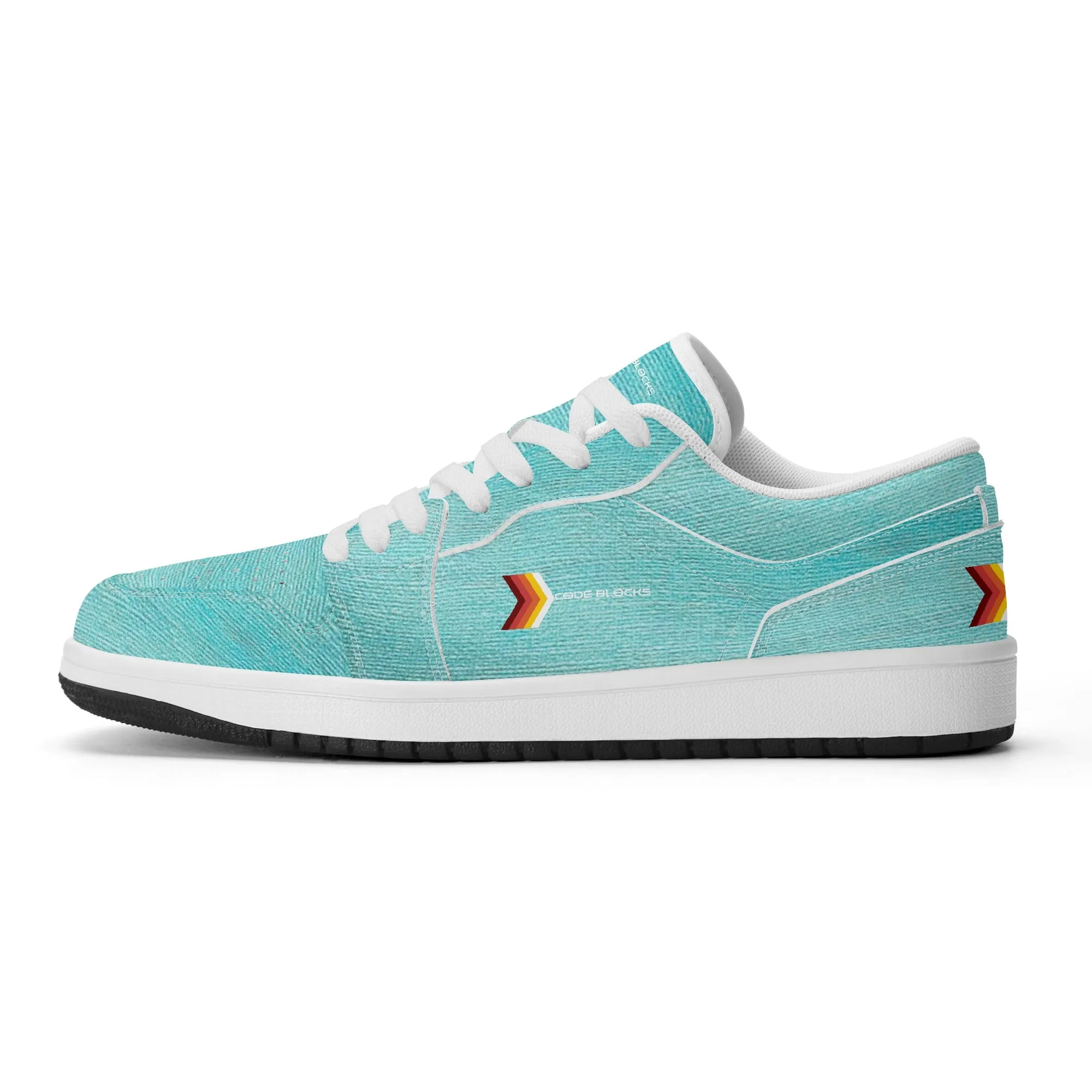 Mens Premium PU Leather Low Top Sneakers-V2