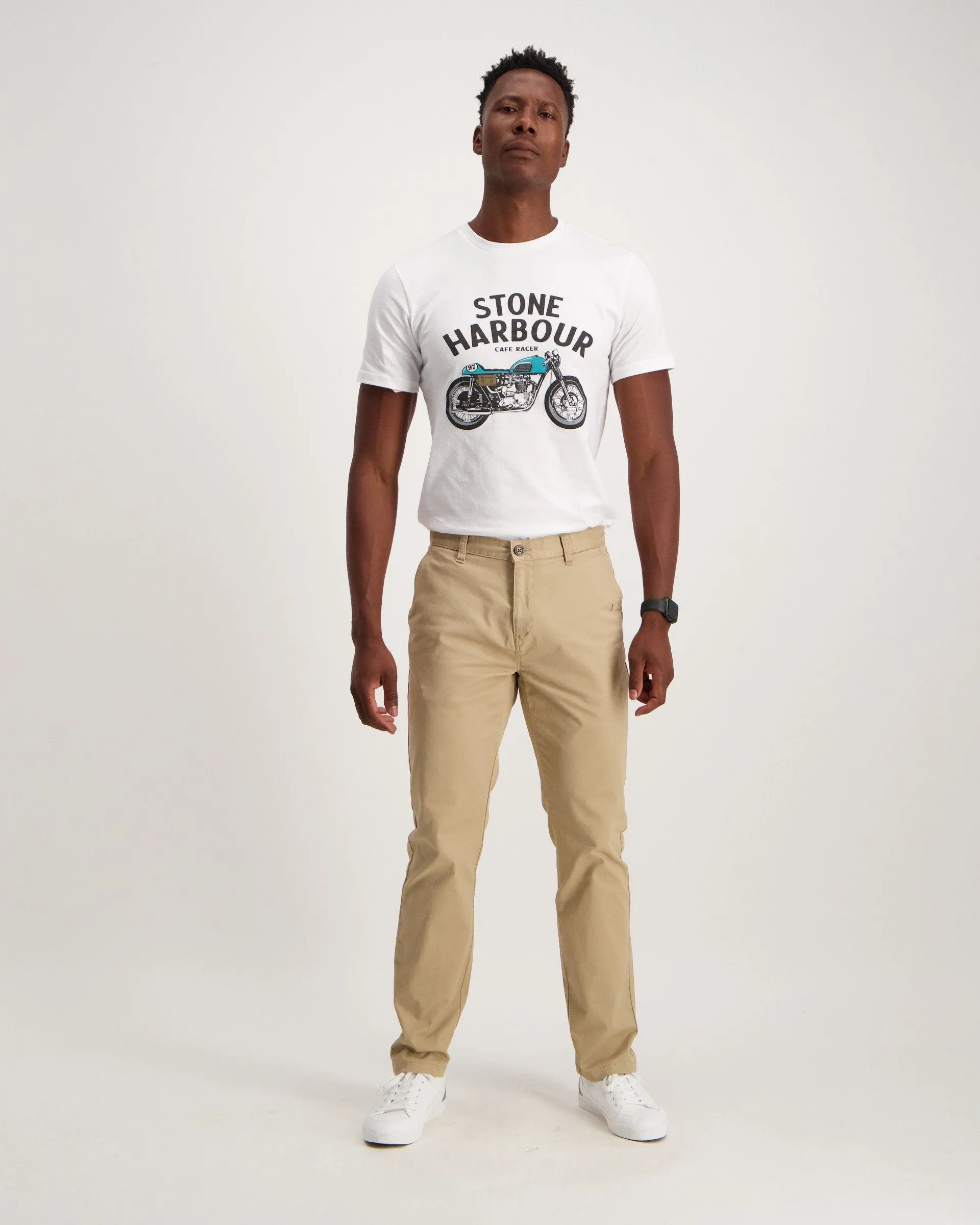 Men's Straight Stretch Chino Stone