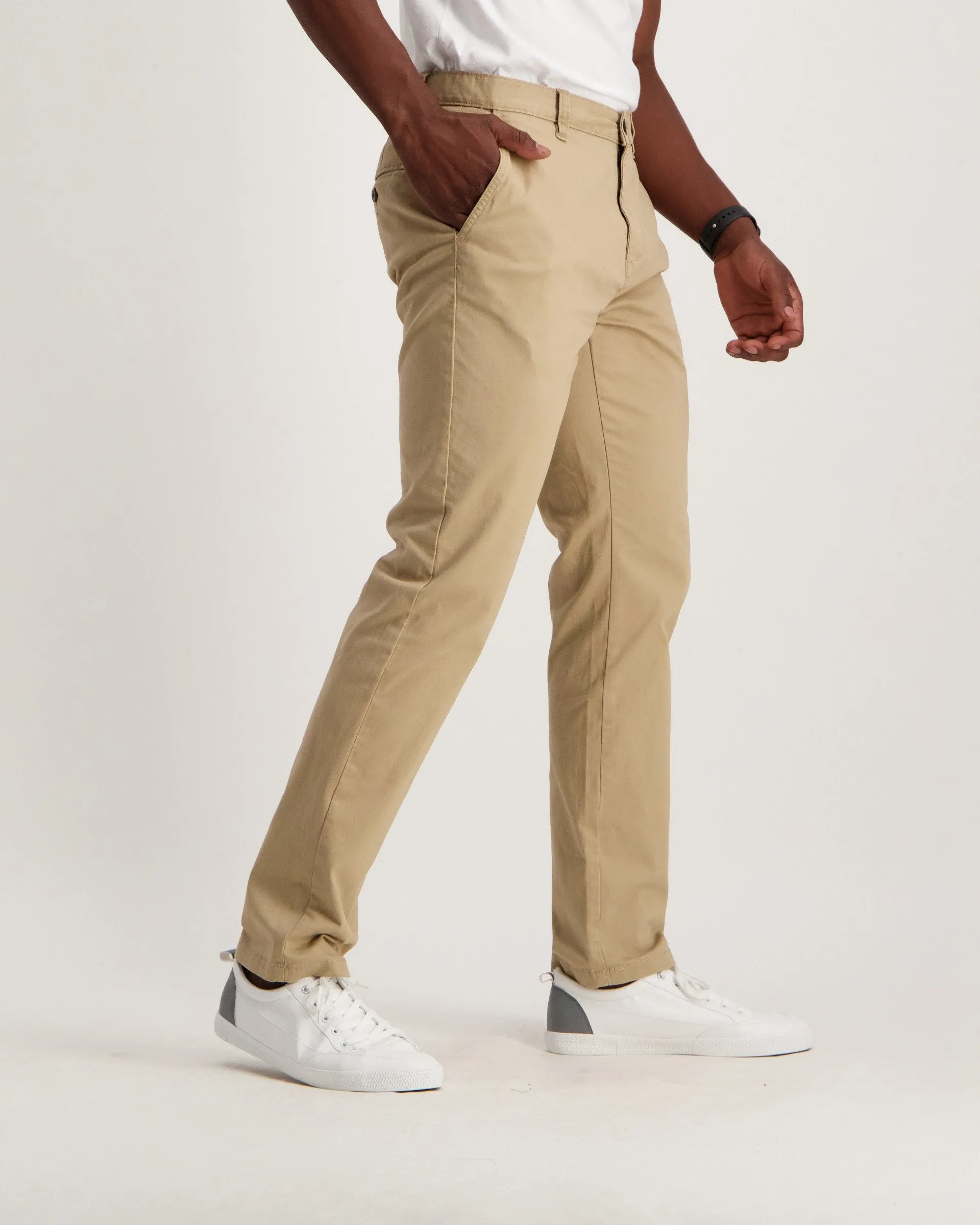 Men's Straight Stretch Chino Stone