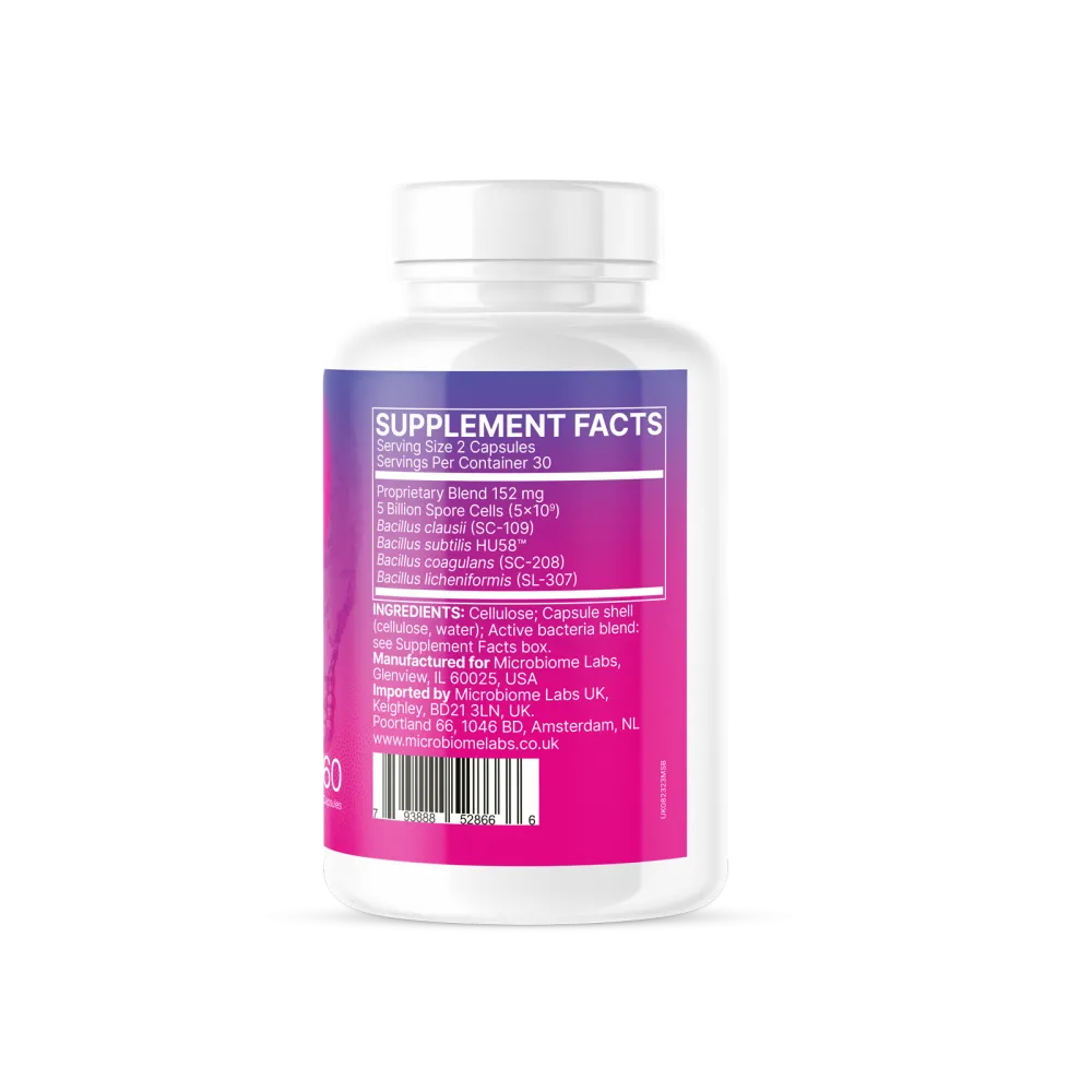 Microbiome Labs MegaSporeBiotic Active Bacteria 60's