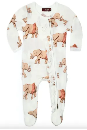 Milkbarn 0-3M Zipper Pajamas