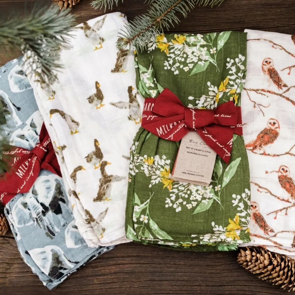 Milkbarn Burp Cloths - Multiple Styles