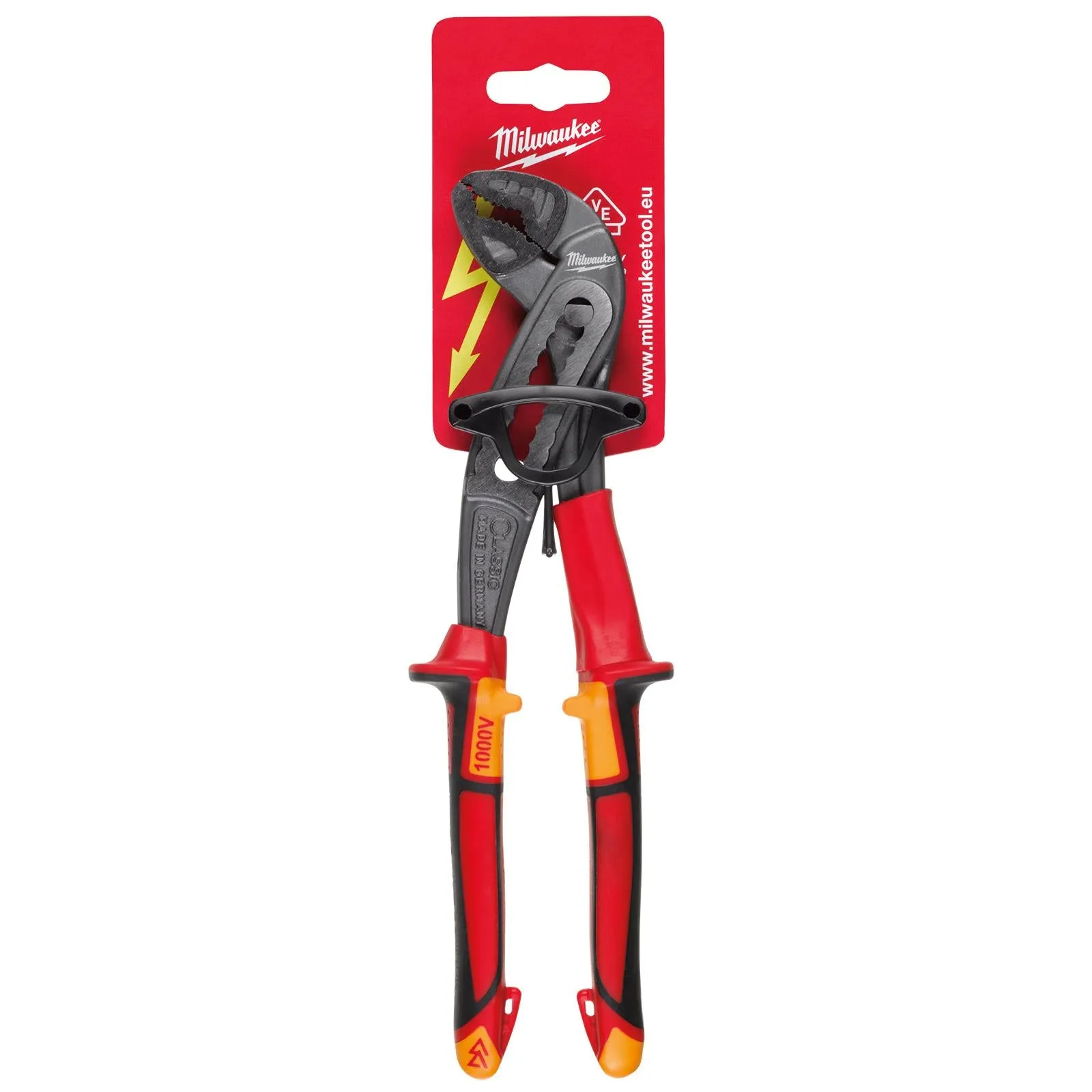 Milwaukee VDE Water Pump Pliers 240mm Insulated 10,000V