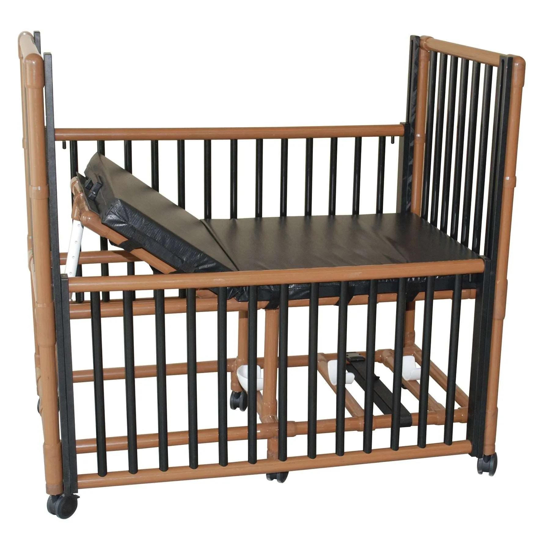 MJM Wood Tone Pediatric Crib Bed