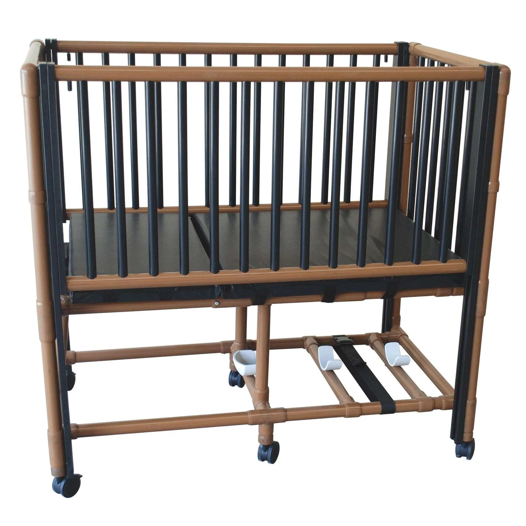 MJM Wood Tone Pediatric Crib Bed