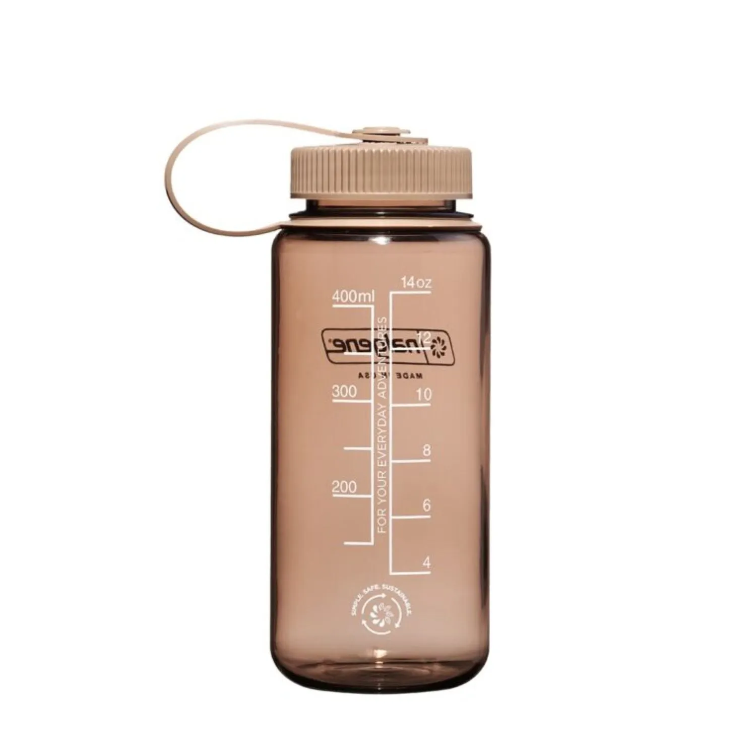 Nalgene 16oz Wide Mouth Sustain Water Bottle (Monochrome)