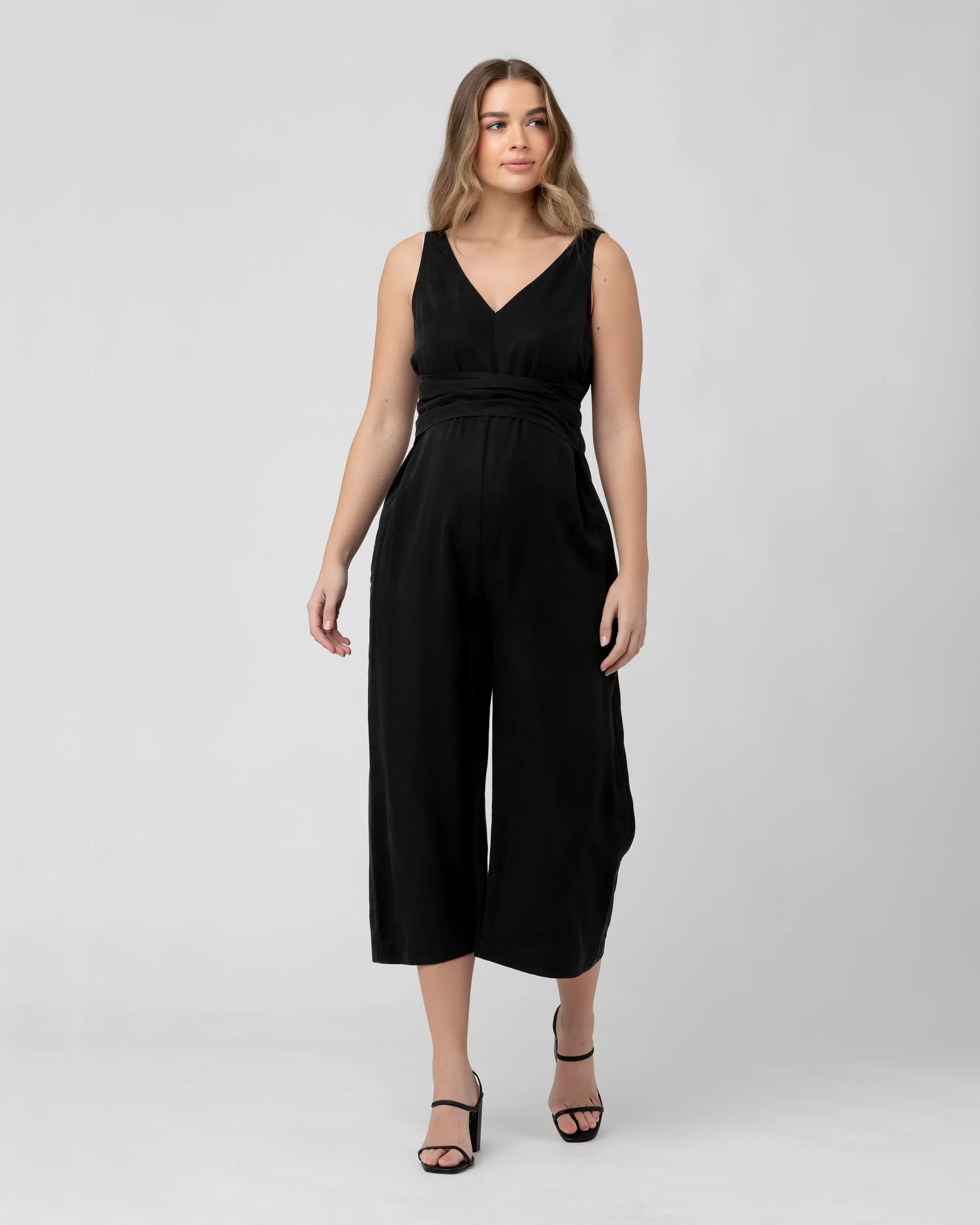 Naomi Tencel Jumpsuit Black