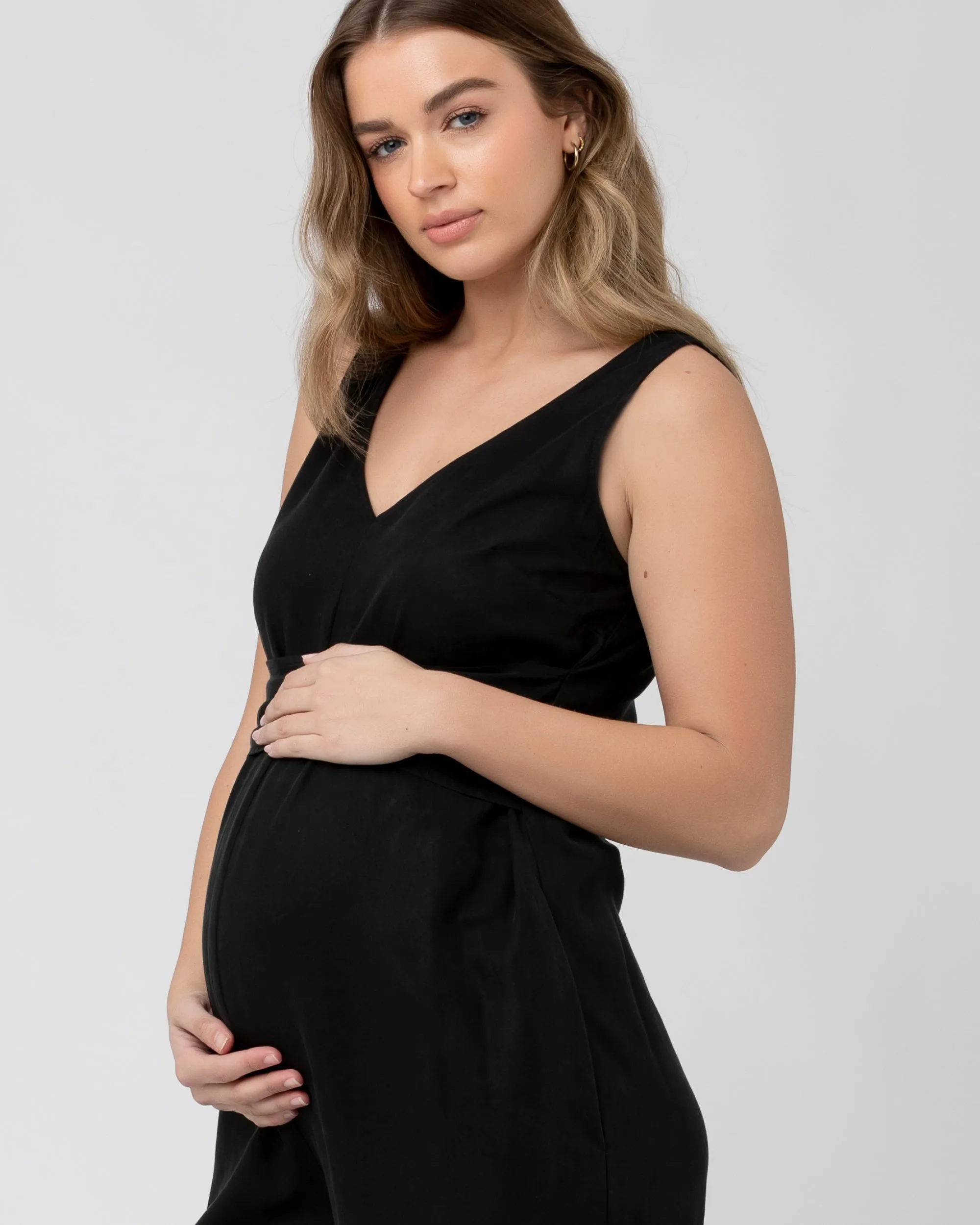 Naomi Tencel Jumpsuit Black