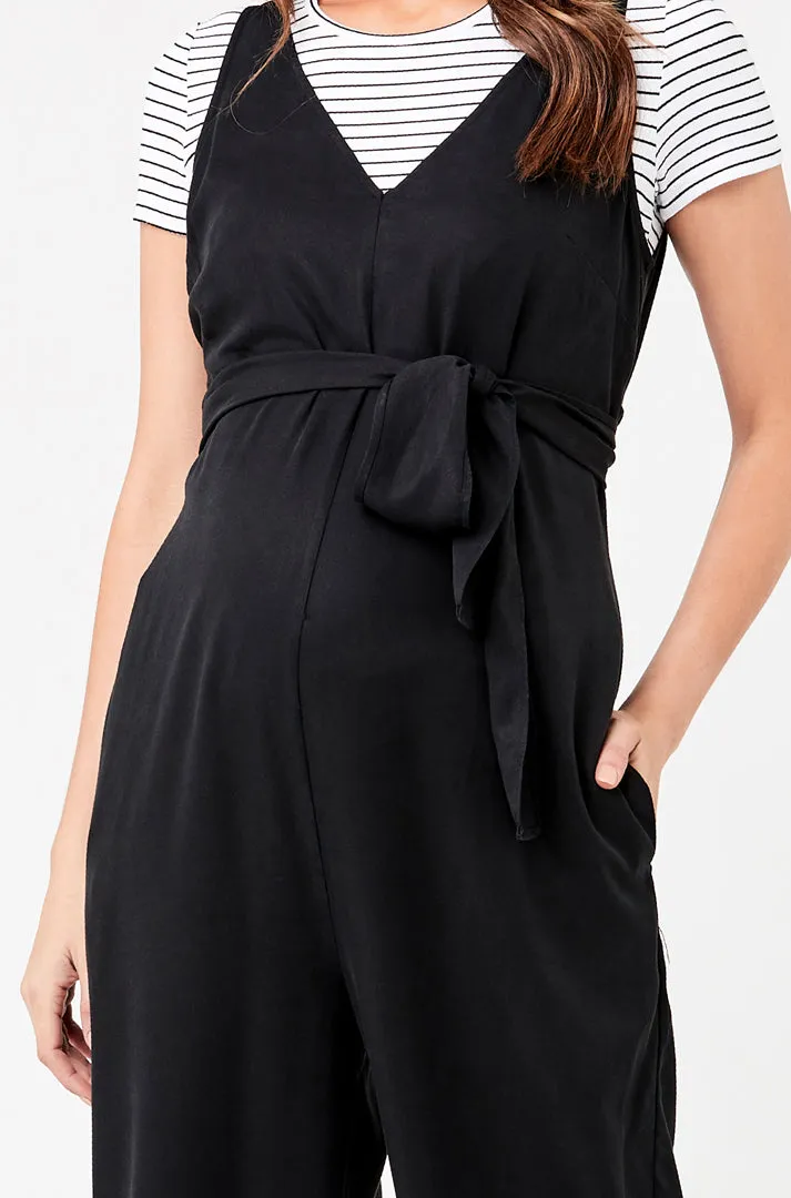 Naomi Tencel Jumpsuit Black
