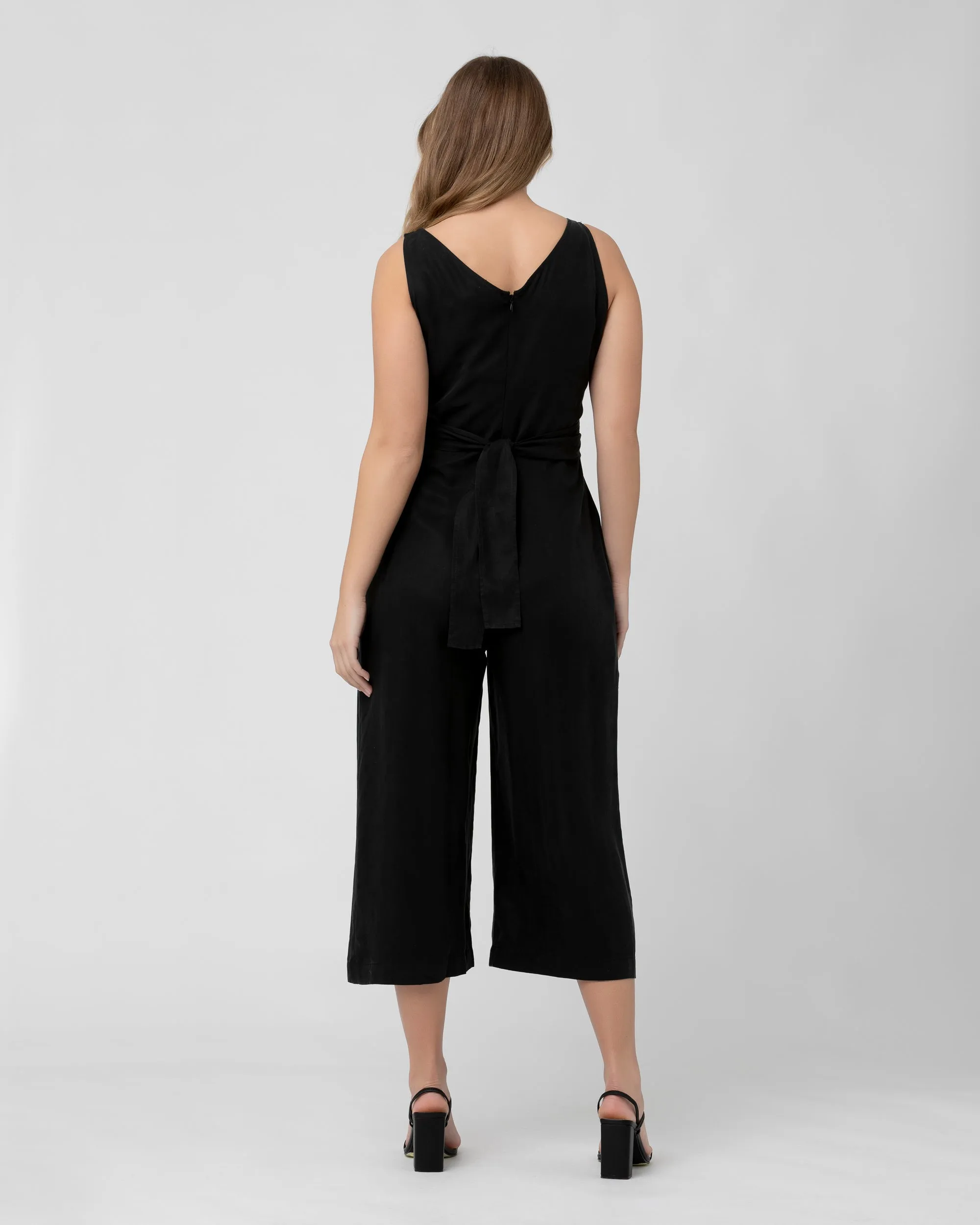 Naomi Tencel Jumpsuit Black