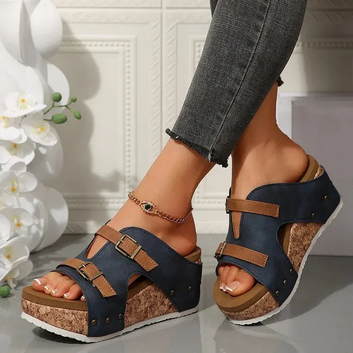 NEFERTARI -TRENDY ORTHO WEDGE SANDALS